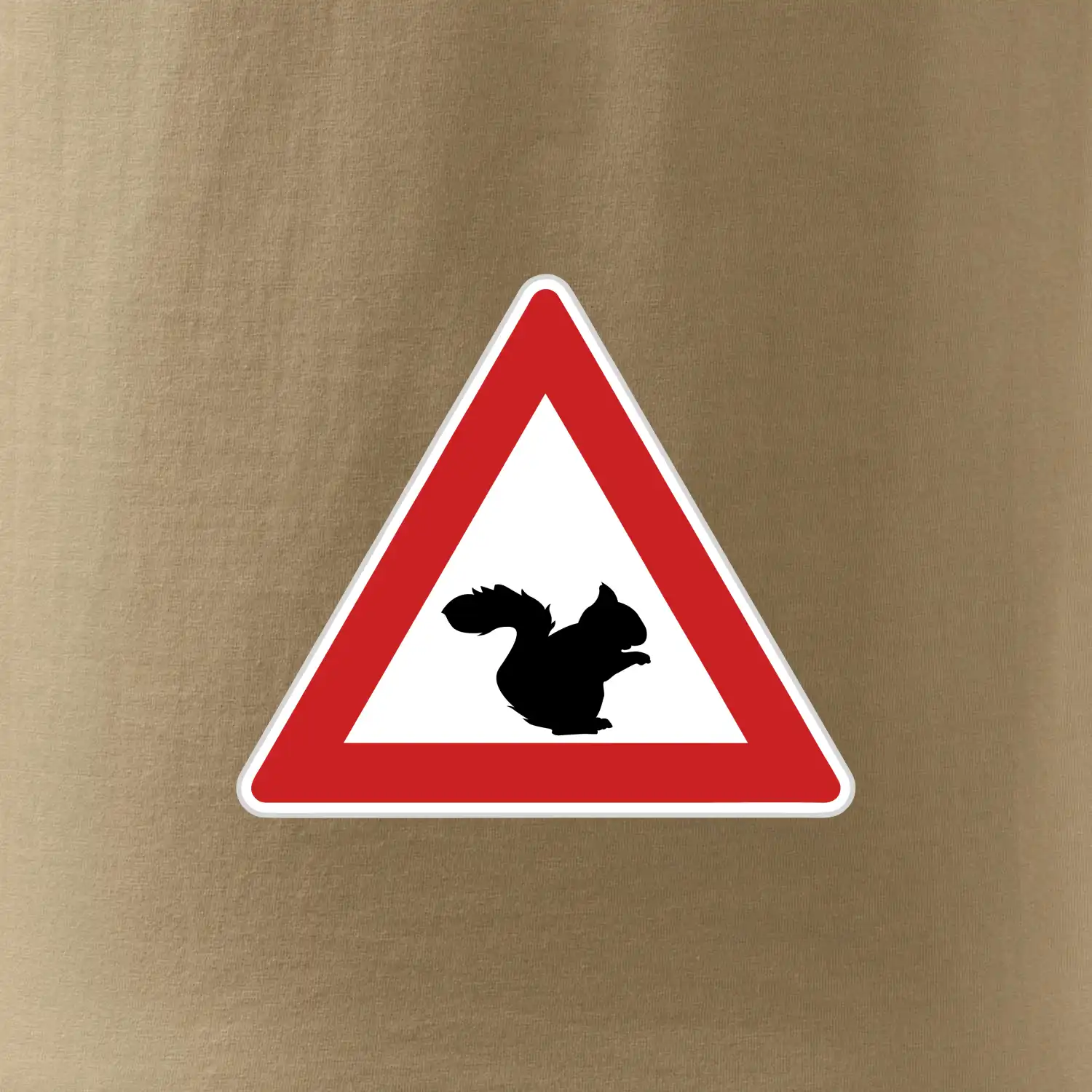 Dopravní značka - Pozor veverka