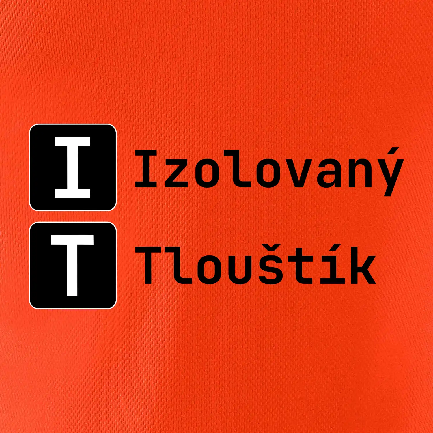 IT Nápis Izolovaný Tlouštík
