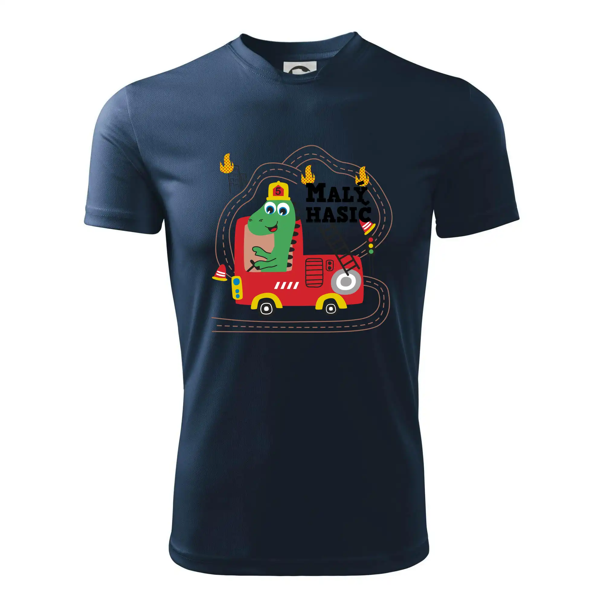 Malý hasič - auto a dinosaurus