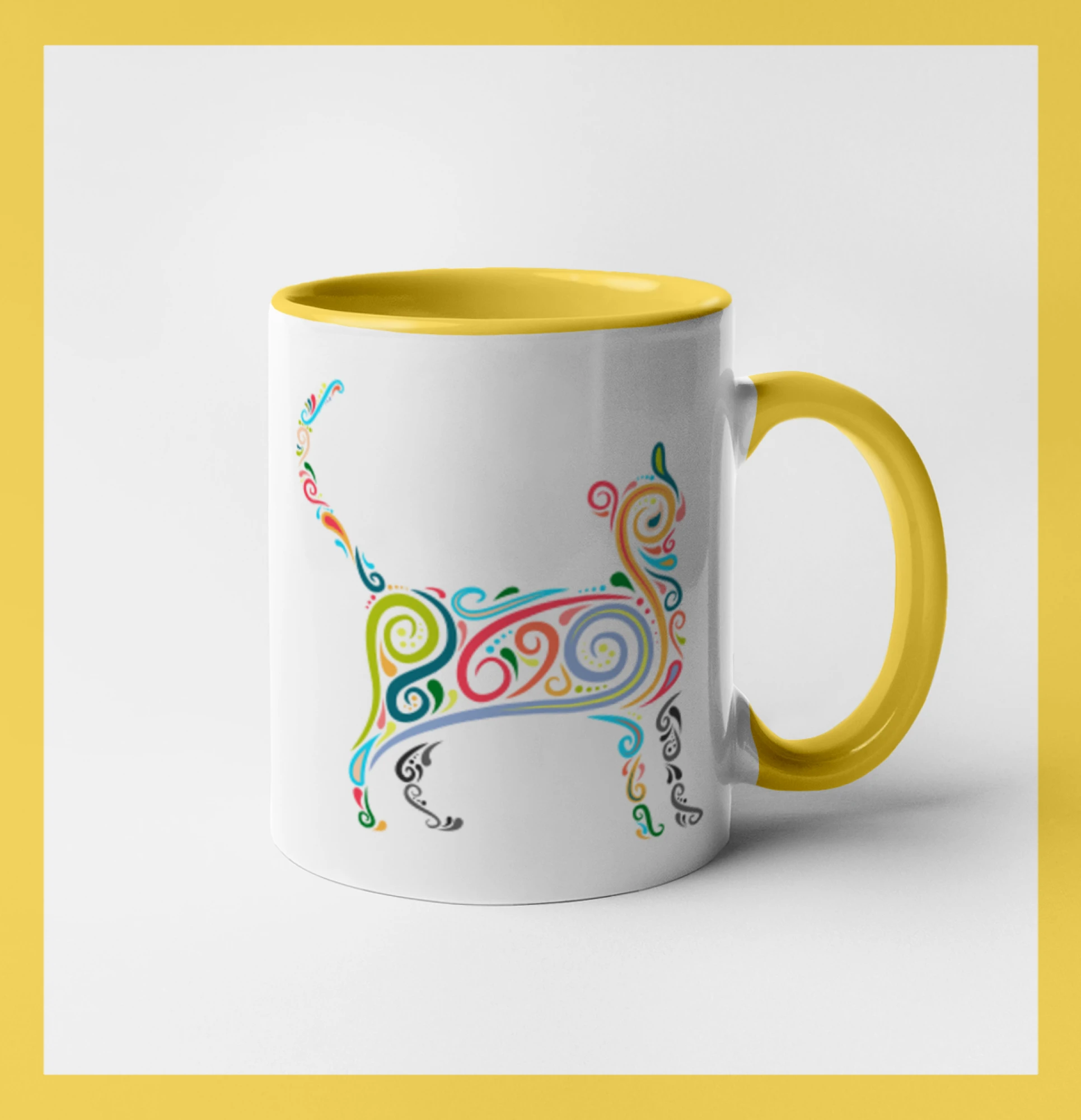 Kočka barevné křivky