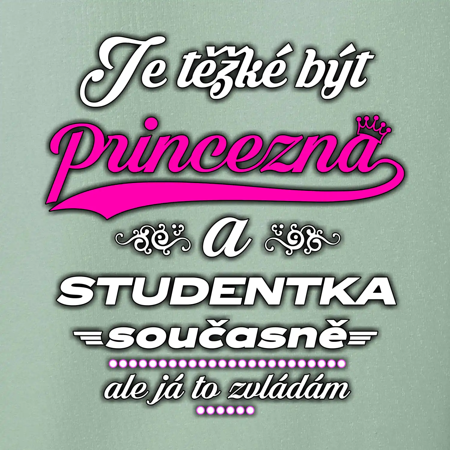 Je těžké být princezna - studentka