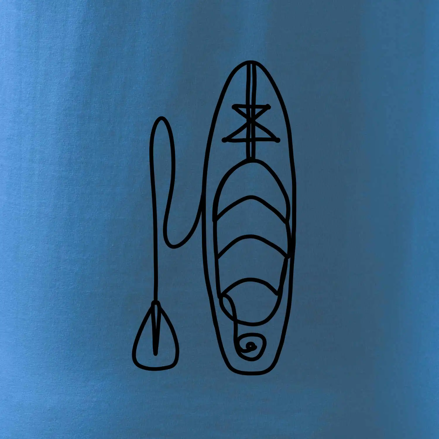 Paddleboard jedním tahem