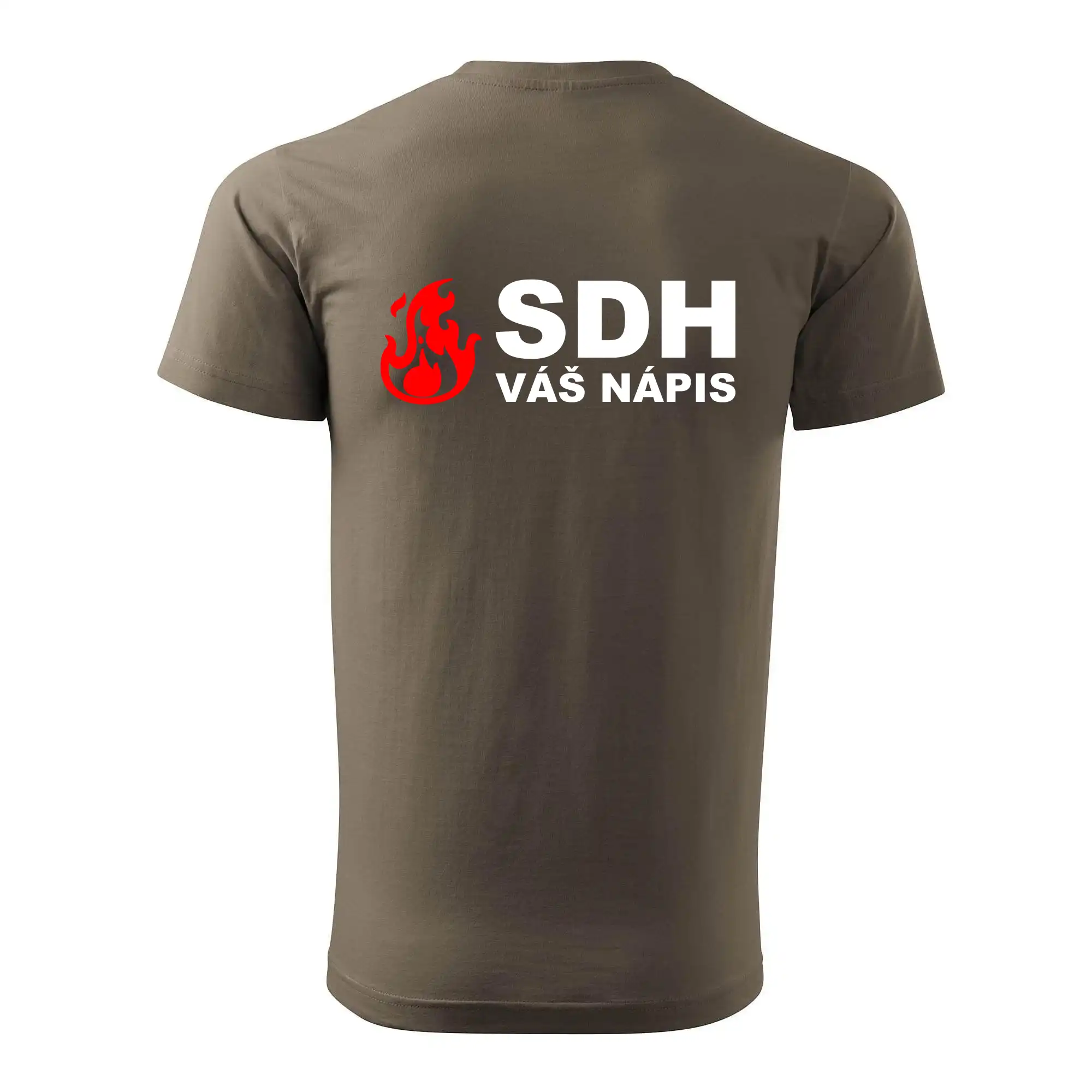 SDH nápis (oheň, název sboru - vlastní nápis)