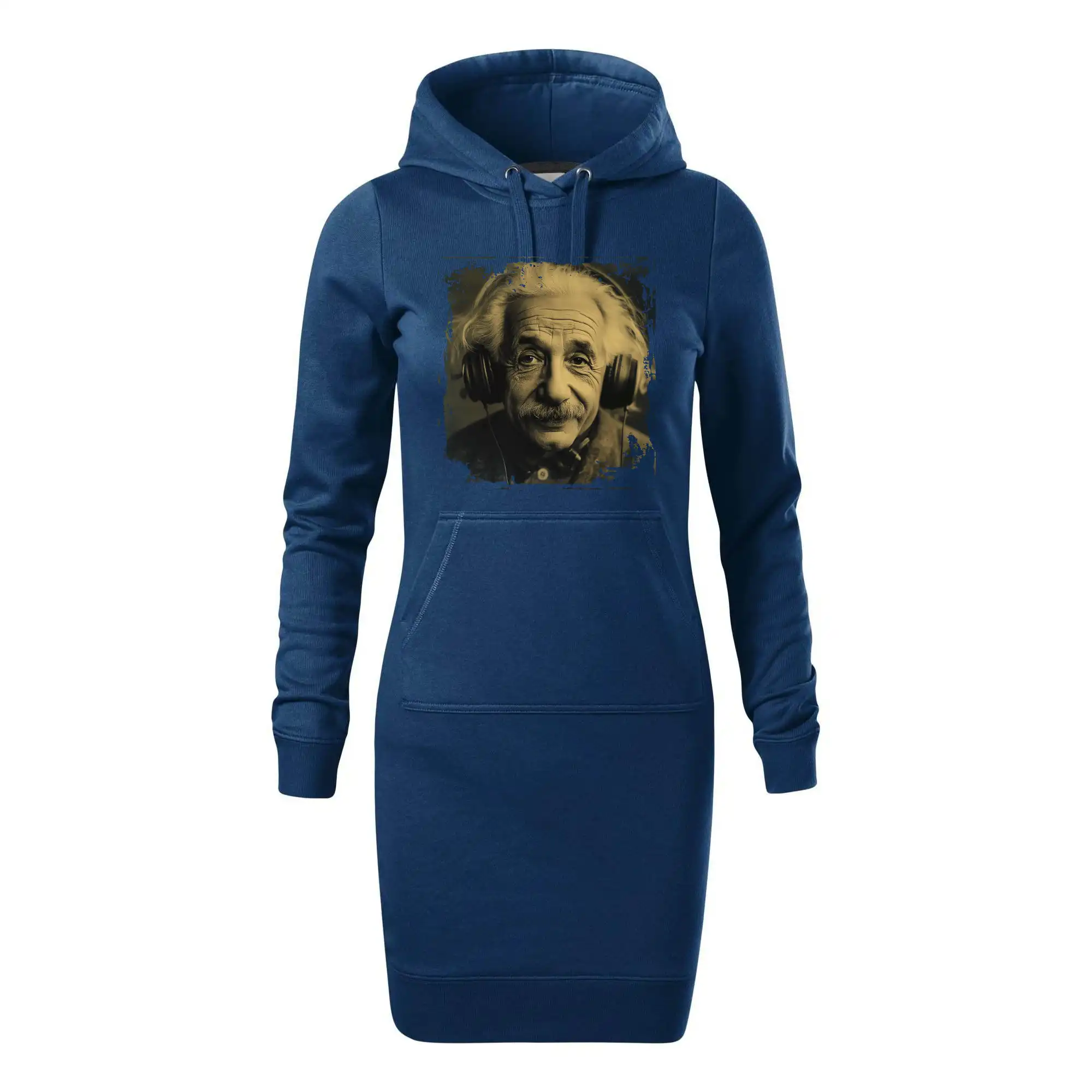 Albert se sluchátky