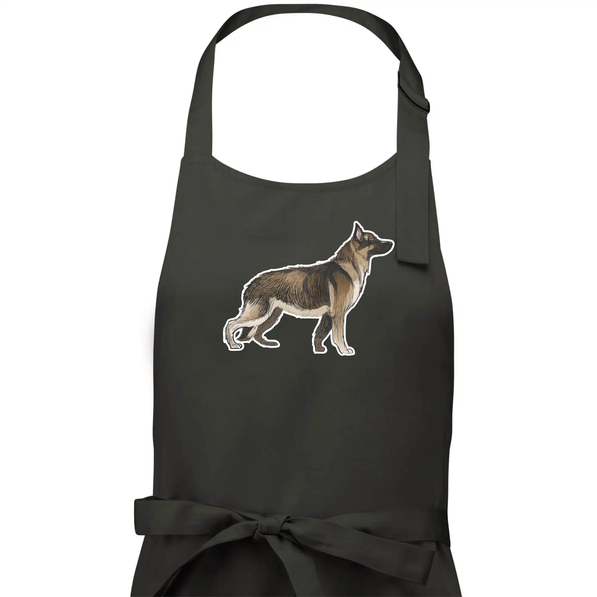 Německý ovčák - hnědý kreslený