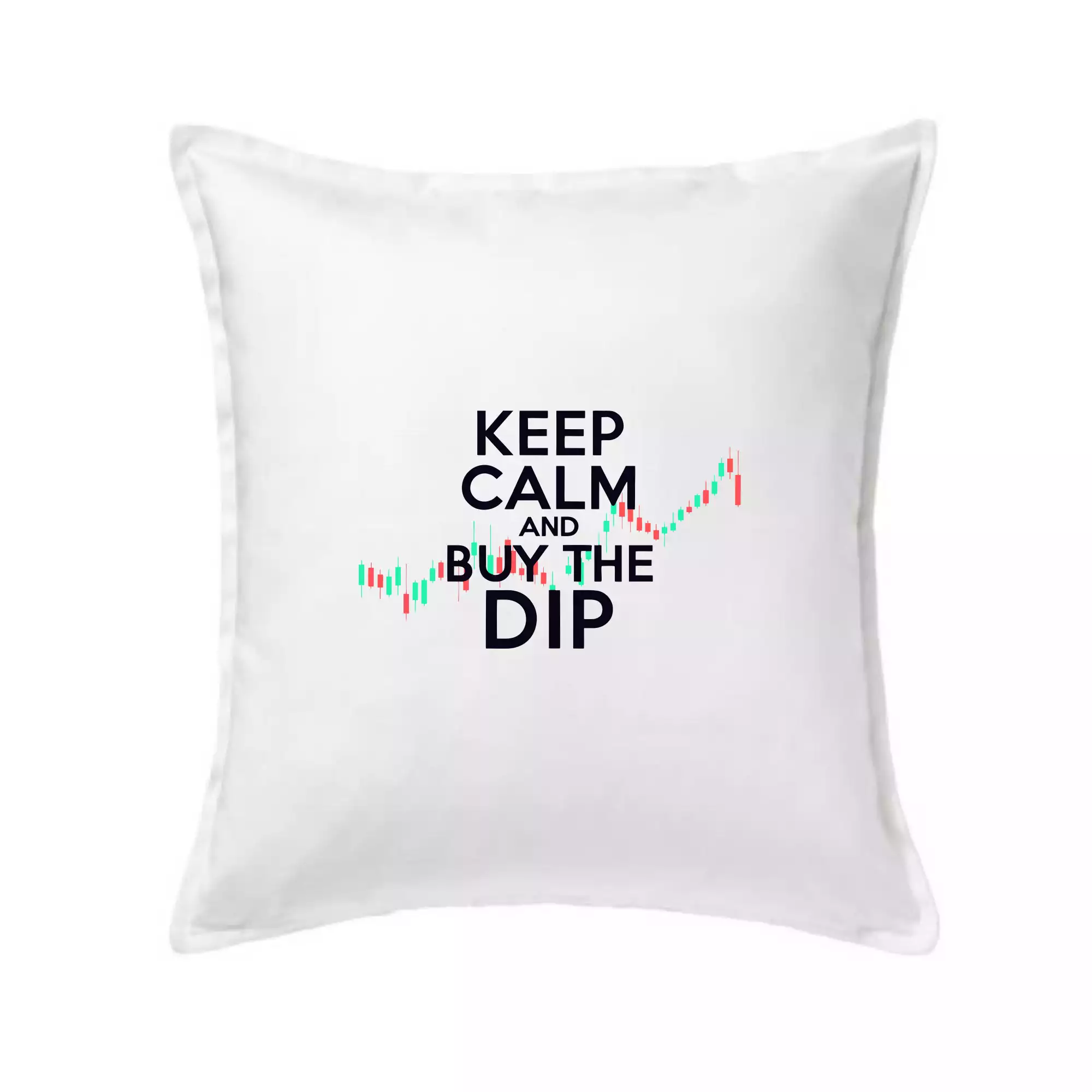 Zeleno červený graf Keep Calm and Buy the Dip