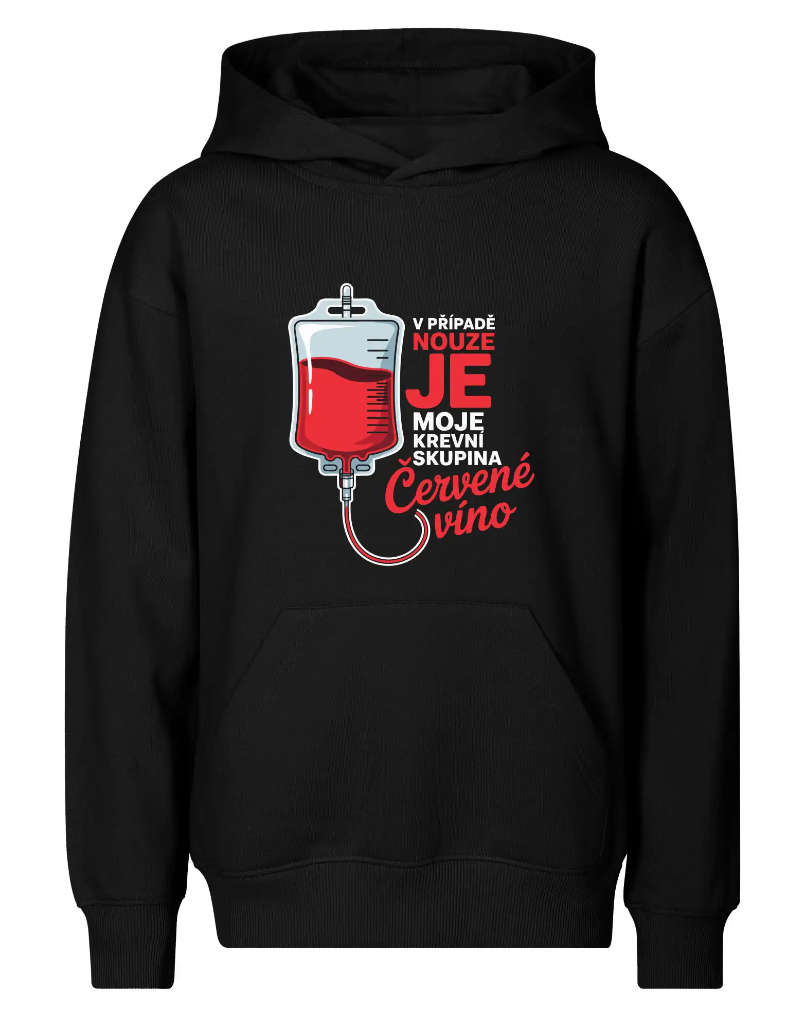 V případě nouze je moje krevní skupina červené víno