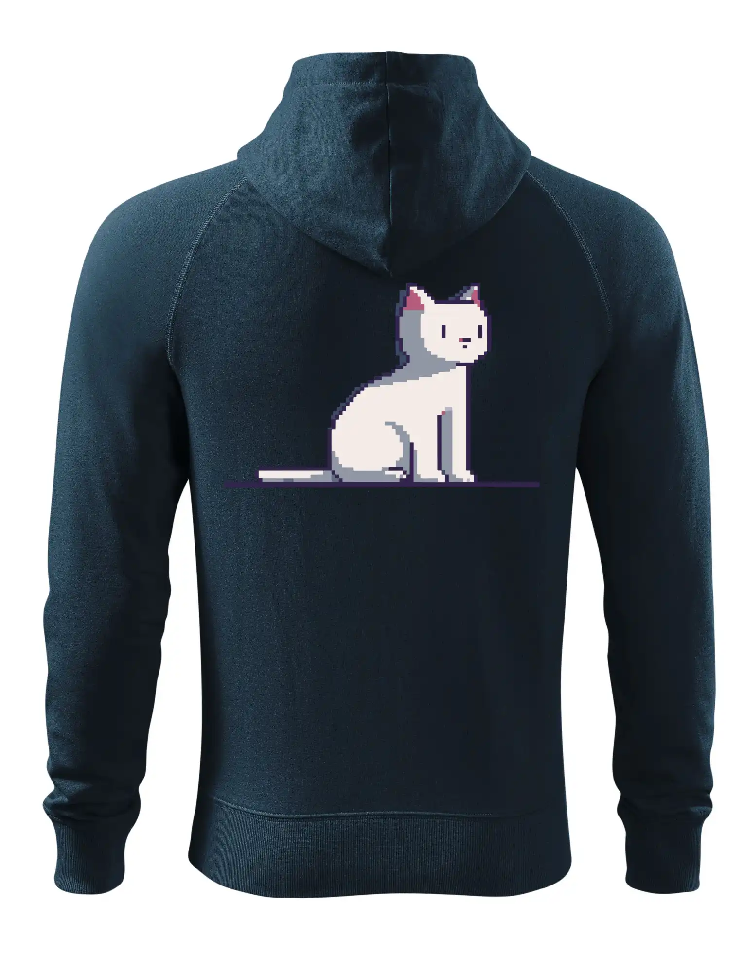 Kočka bílá pixel