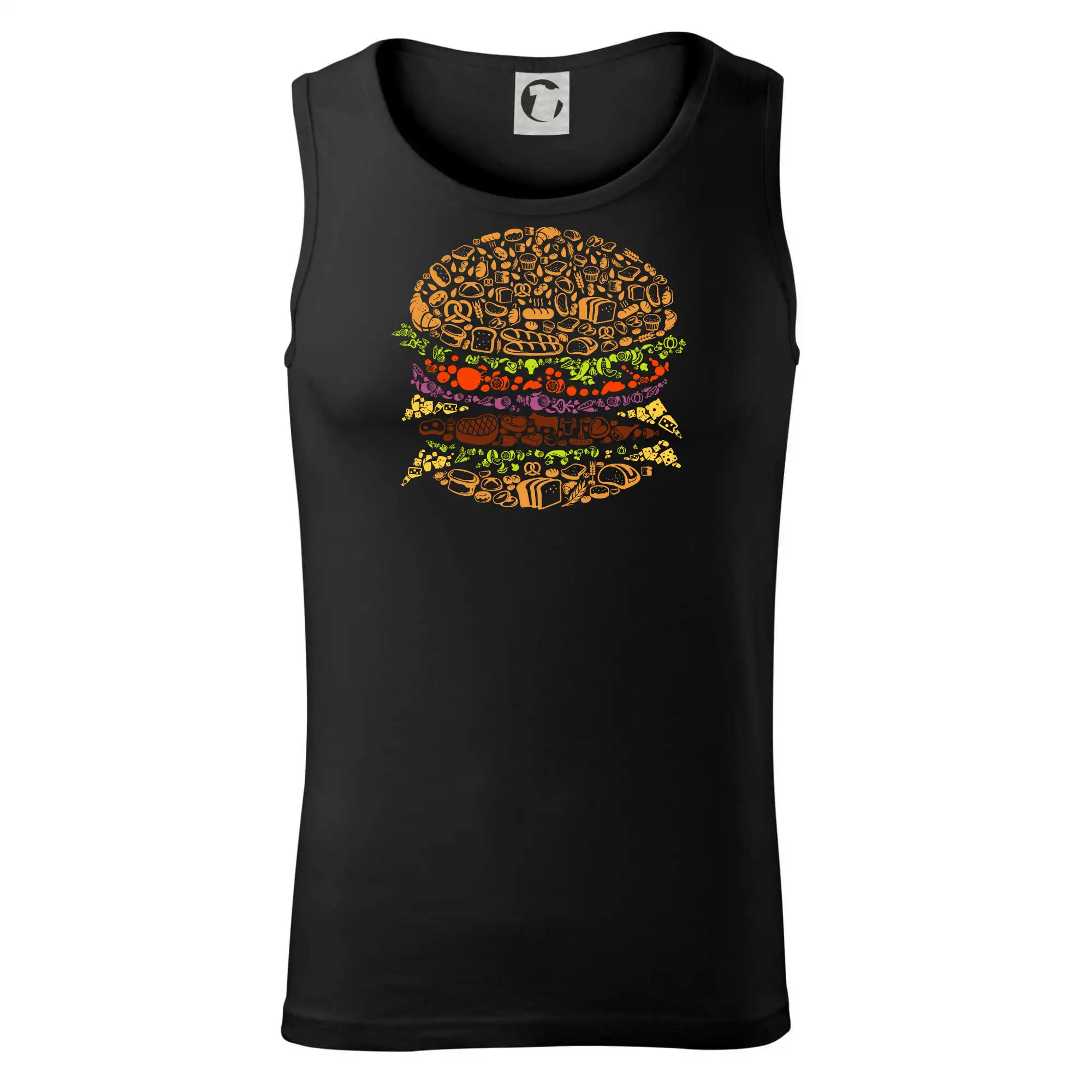 Burger - nákres z ikon