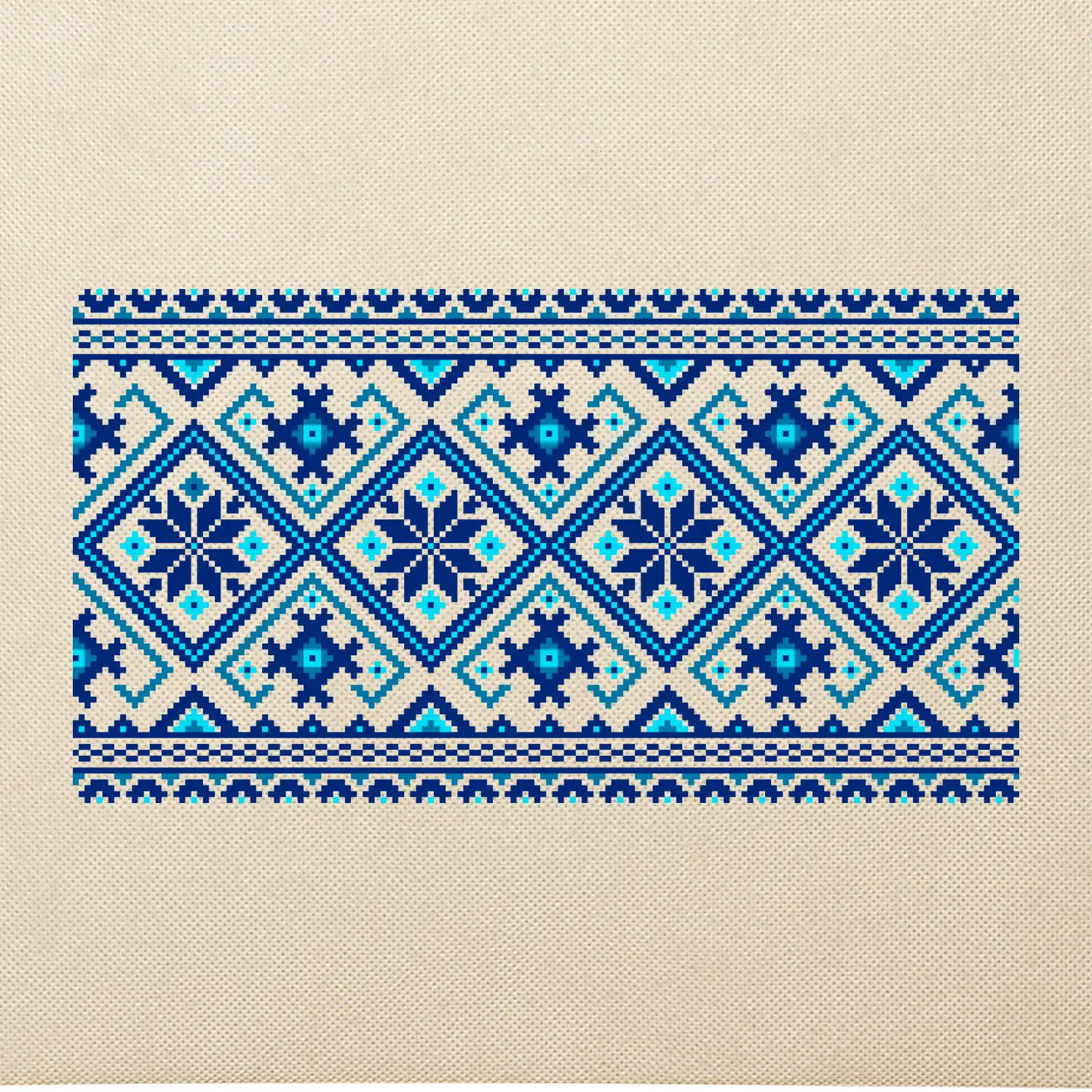 Ukrajinský vzor - modrý