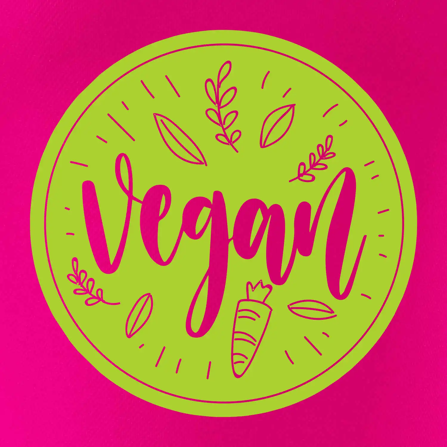 Vegan zelenina v kruhu