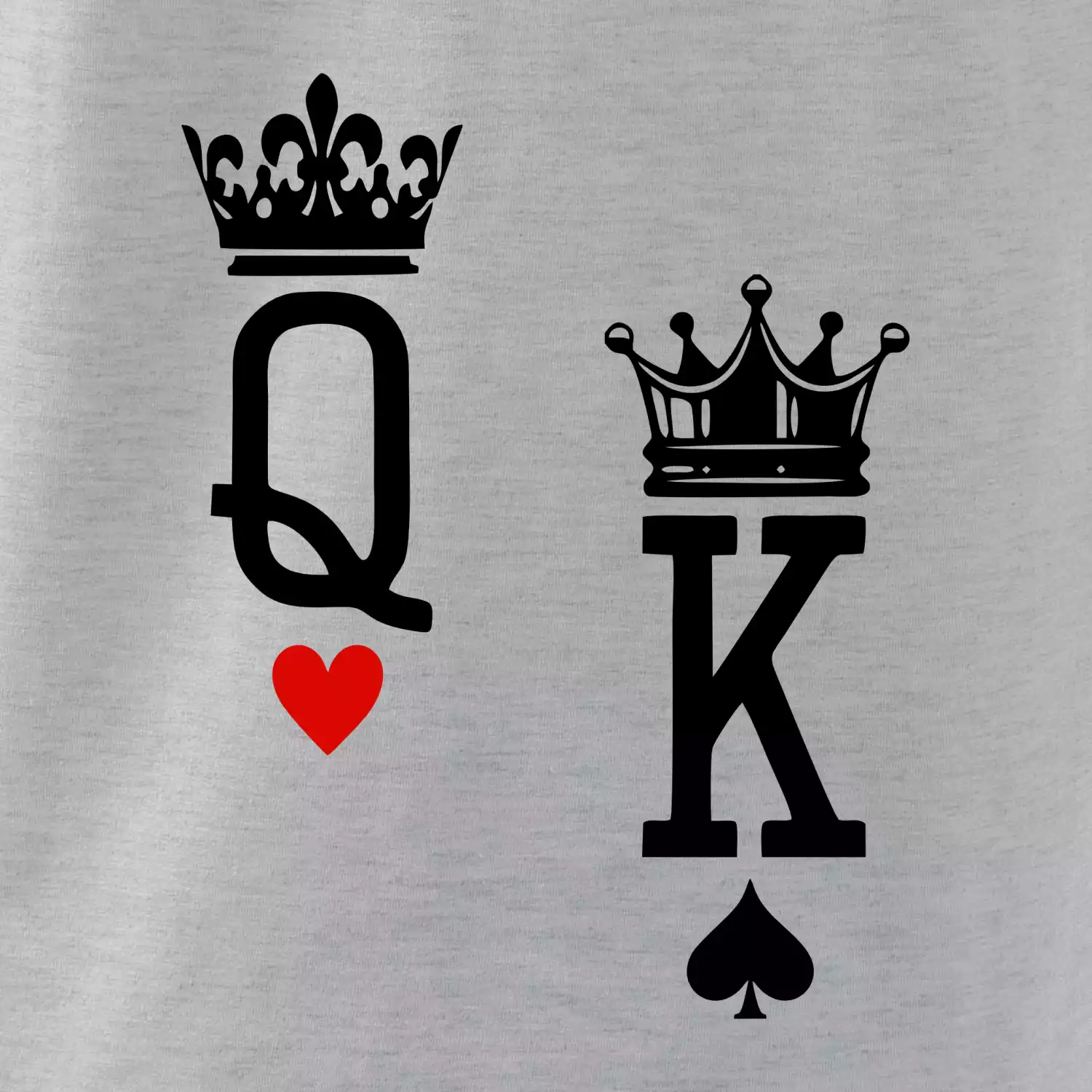 King & Queen logo na prso
