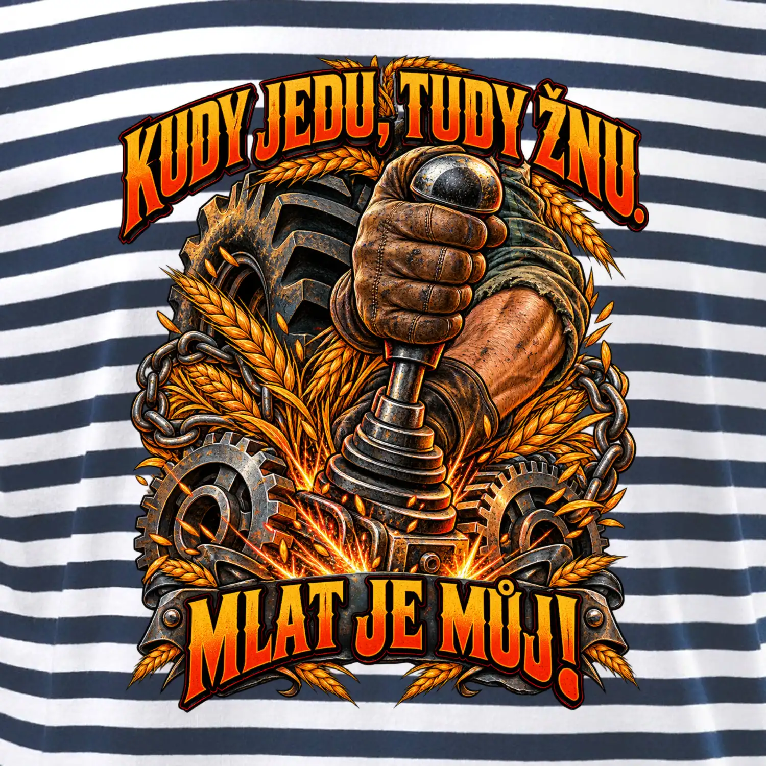 Kudy jedu tudy žnu řadicí páka traktoru
