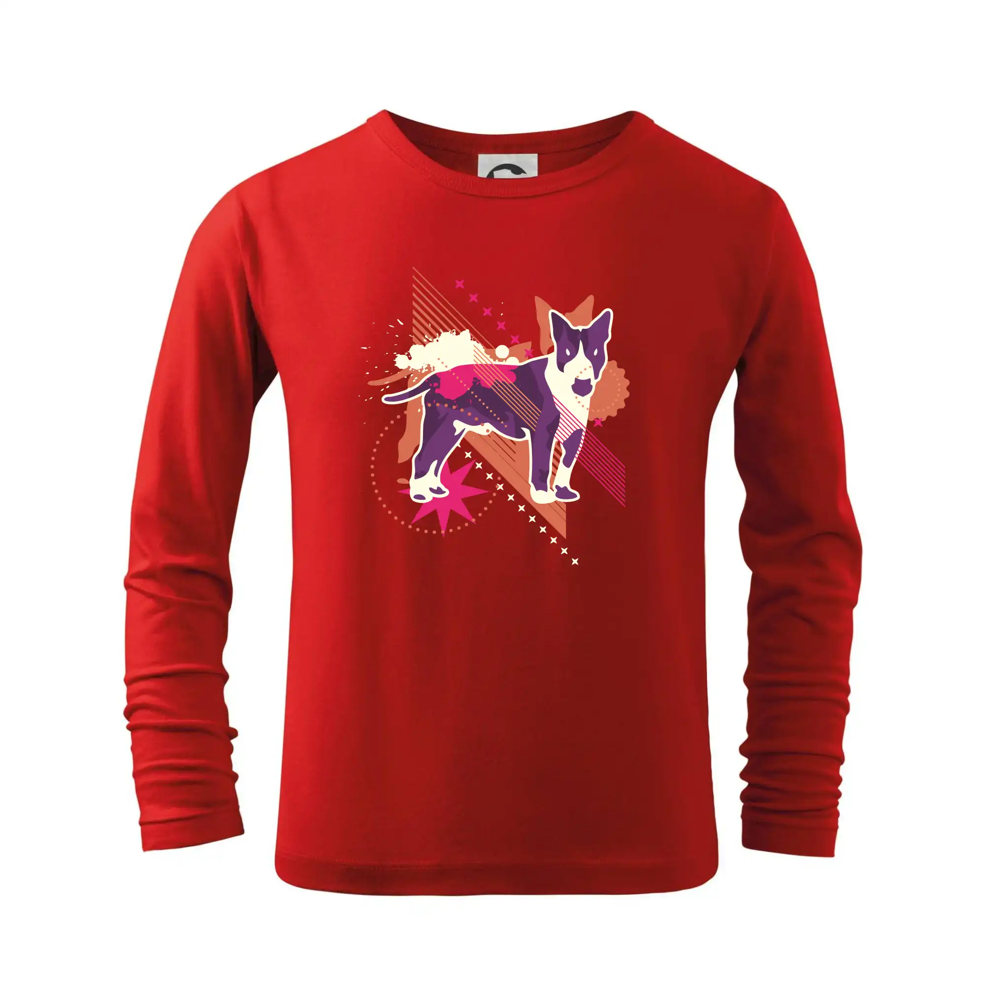 Pes abstrakce fialový