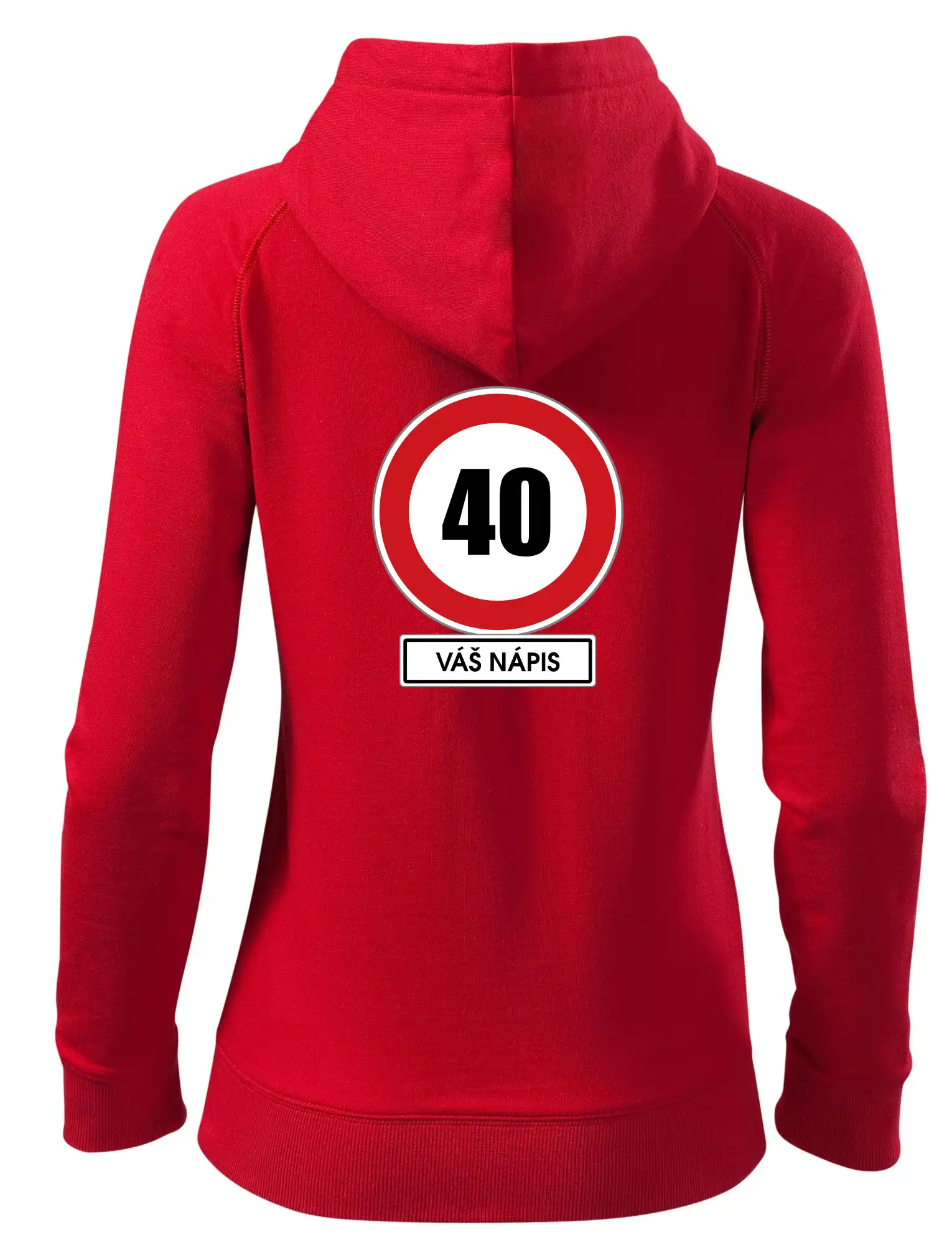 Dopravní značka - rychlost 40 - váš nápis