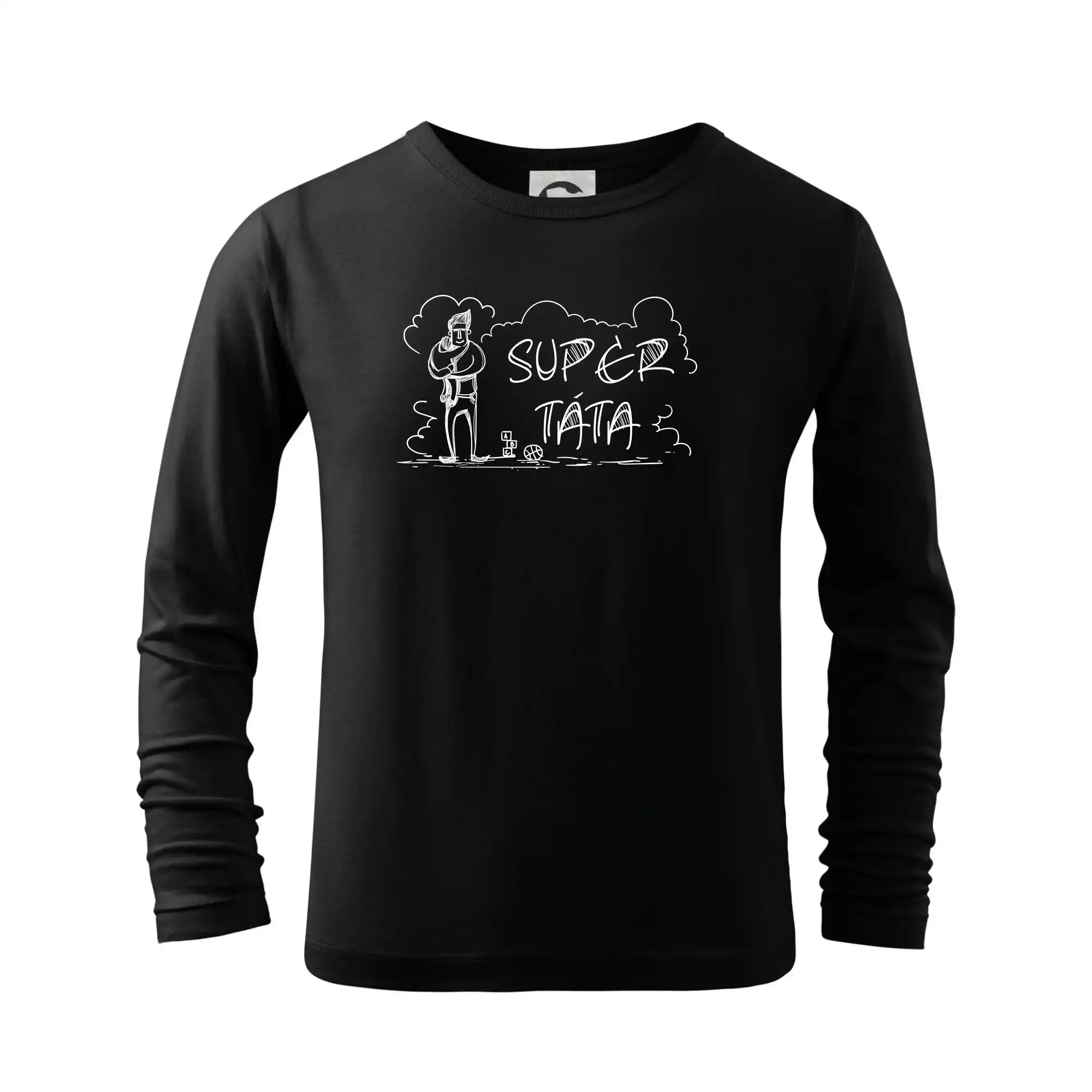 Kreslený nápis super táta