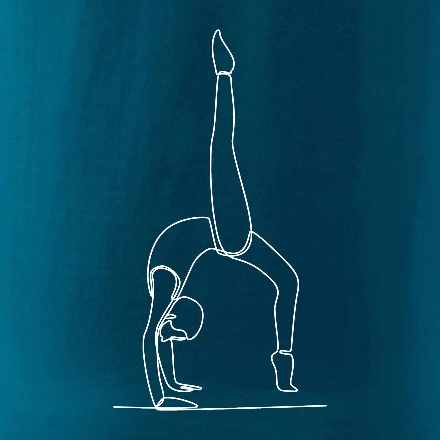 Gymnastika na rukou jedním tahem