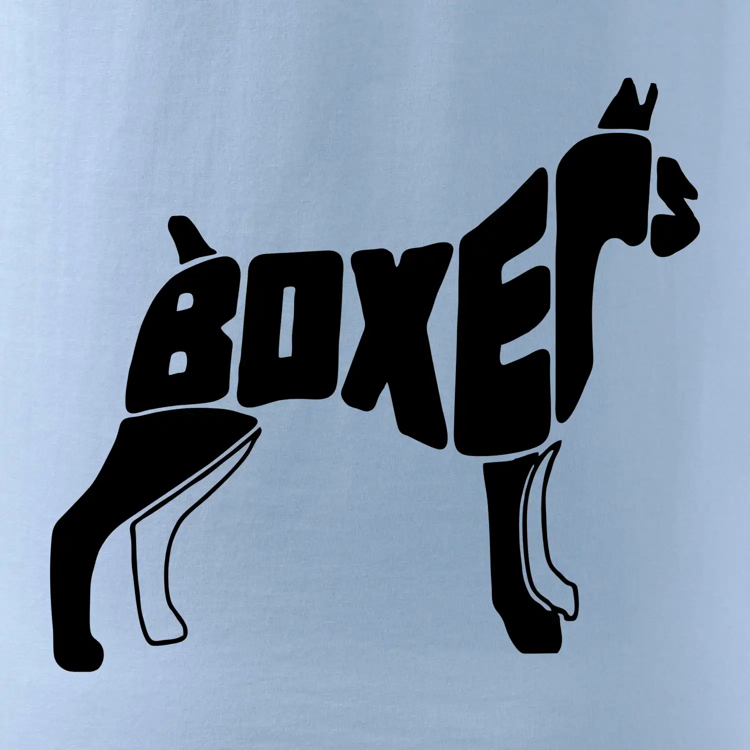 Boxer nápis v těle