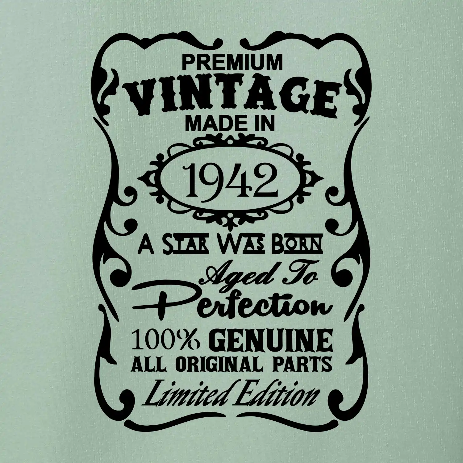 Vintage Etiketa - 1942