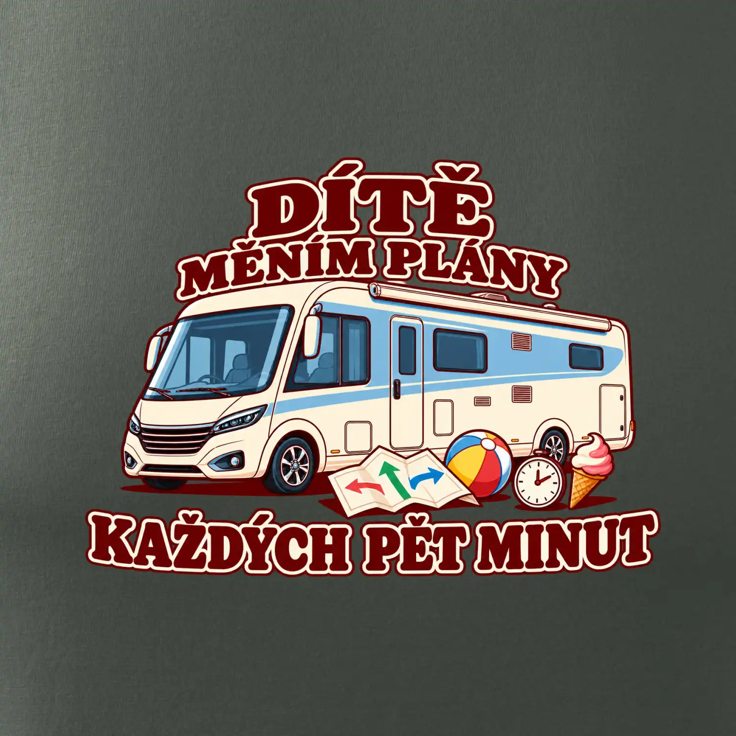Dítě měním plány každých pět minut integrovaný obytňák