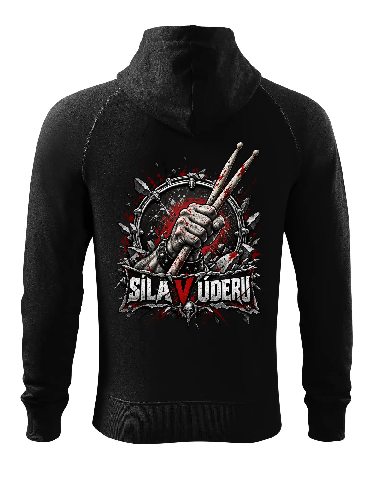 Síla v úderu - zaťatá pěst s paličkami