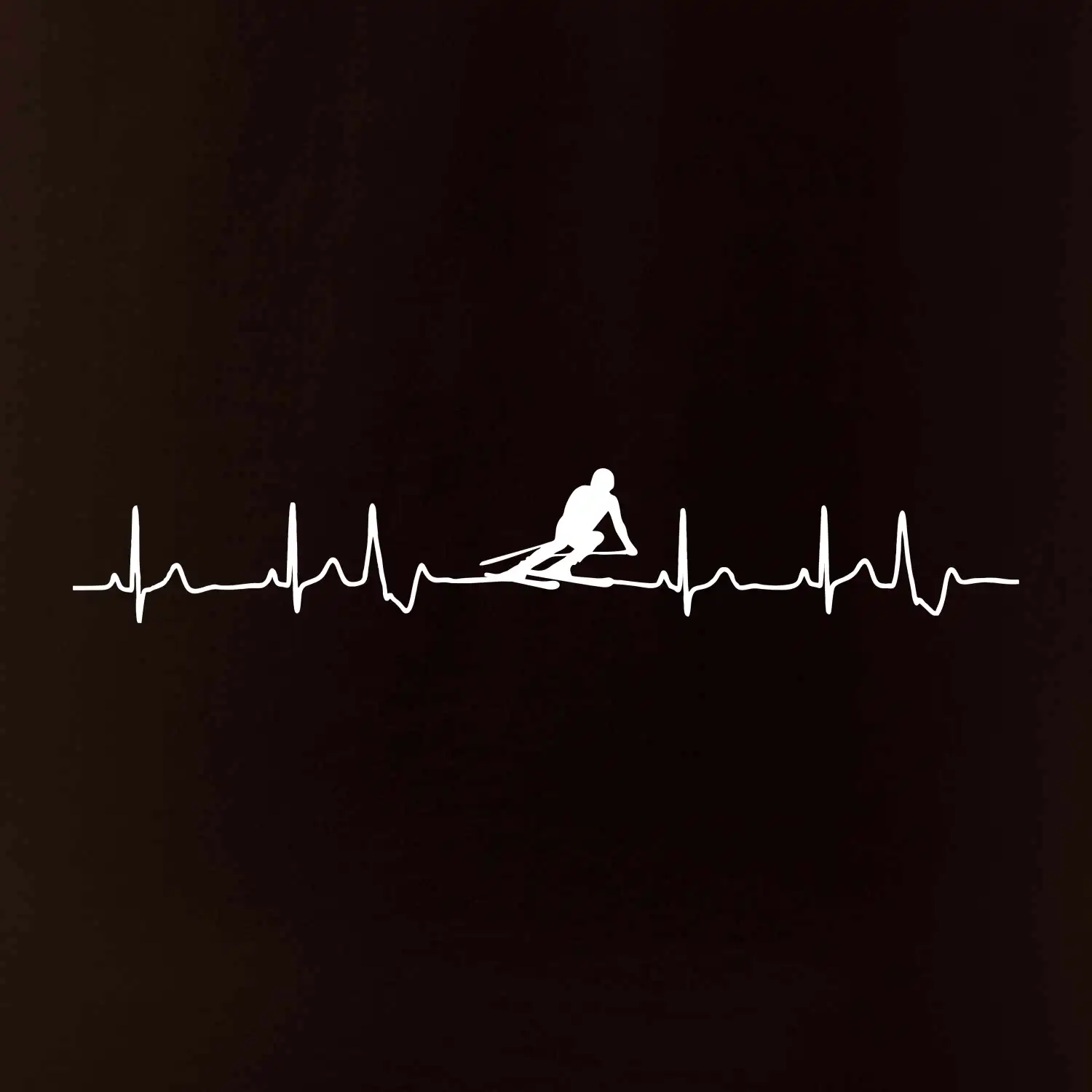 Lyžař EKG