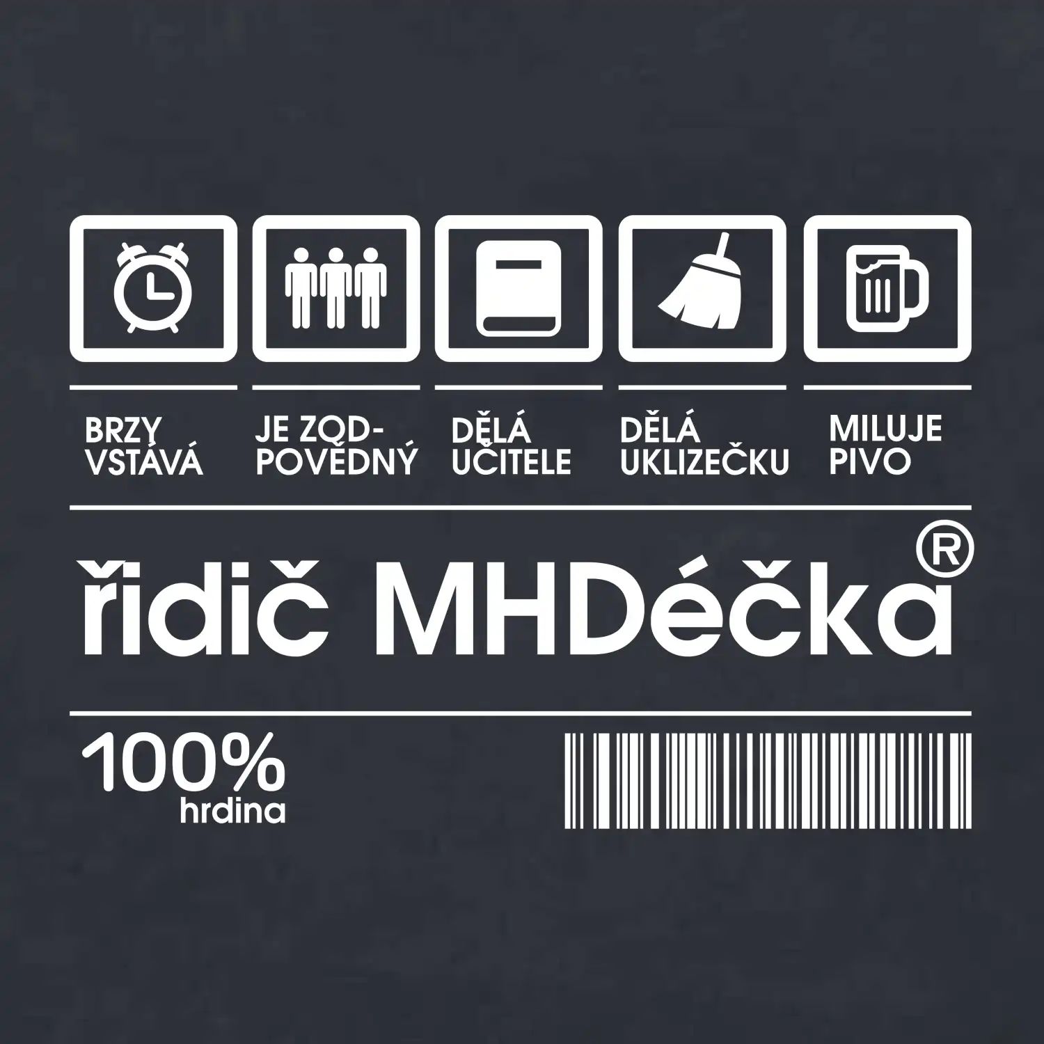 Čárový kód -  Řidič MHD