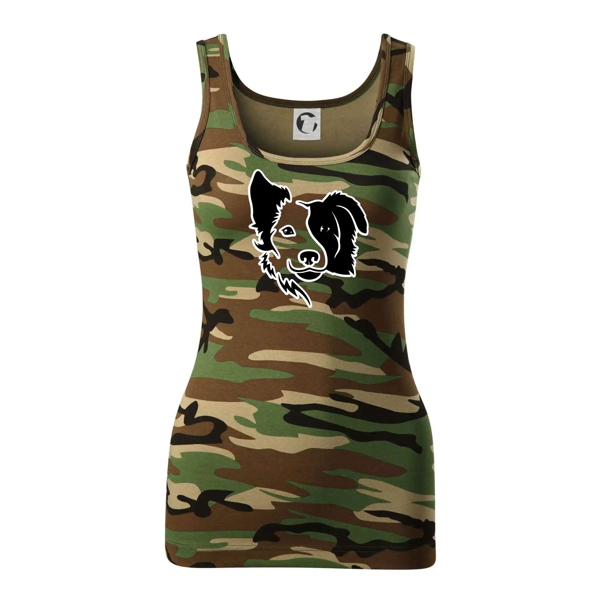 Border kólie obrys hlavy