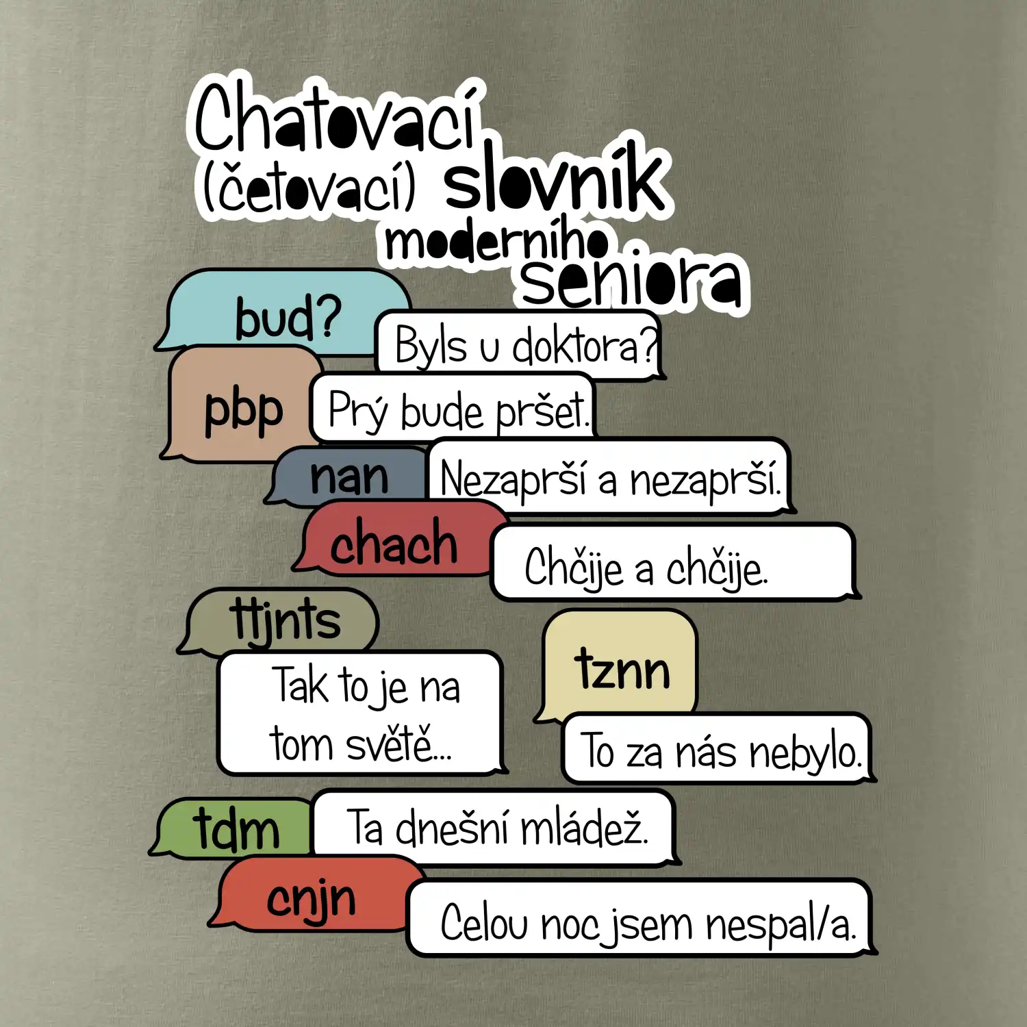 Chatovací slovník moderního seniora (Běžící češtinář)