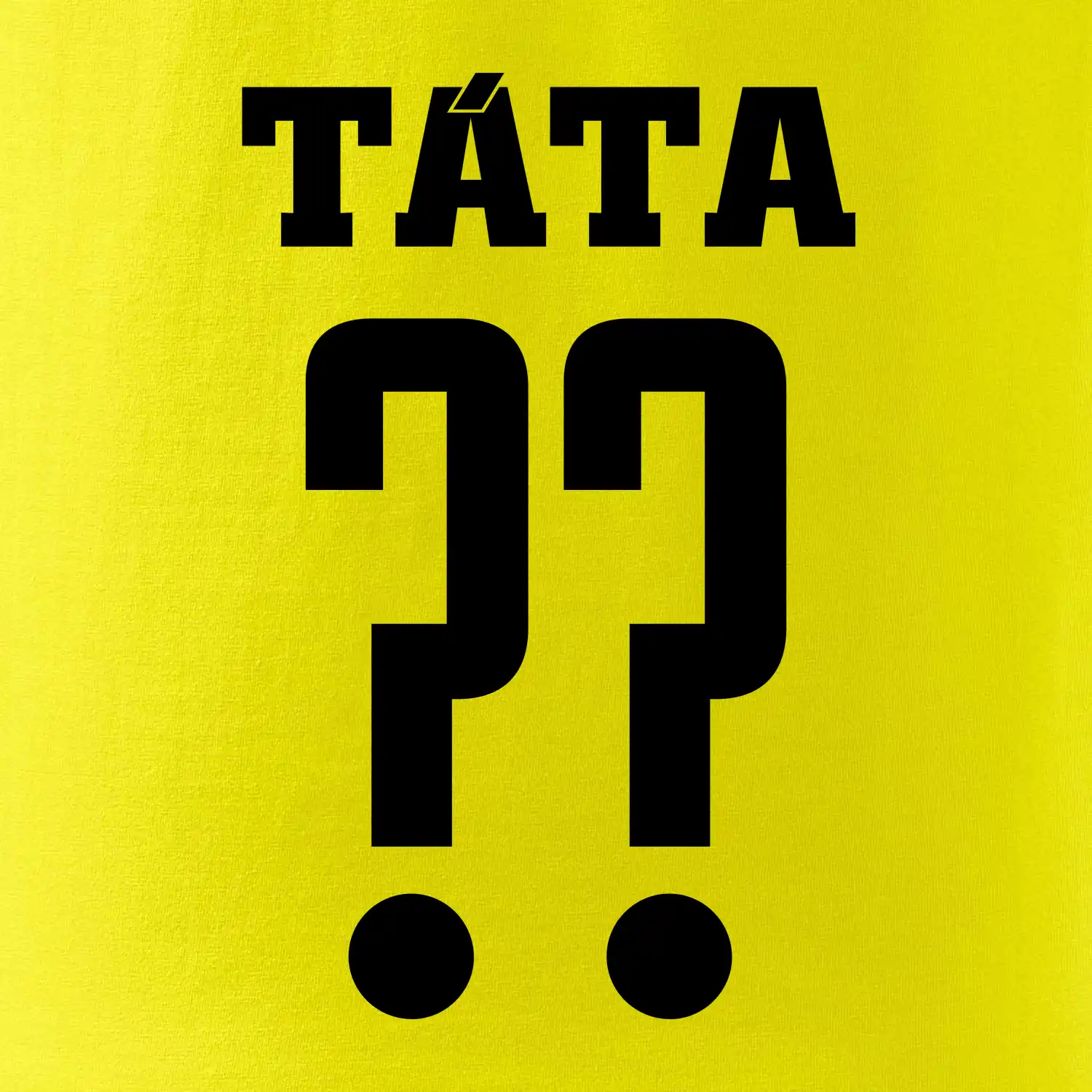 Táta - dres se jménem a číslem