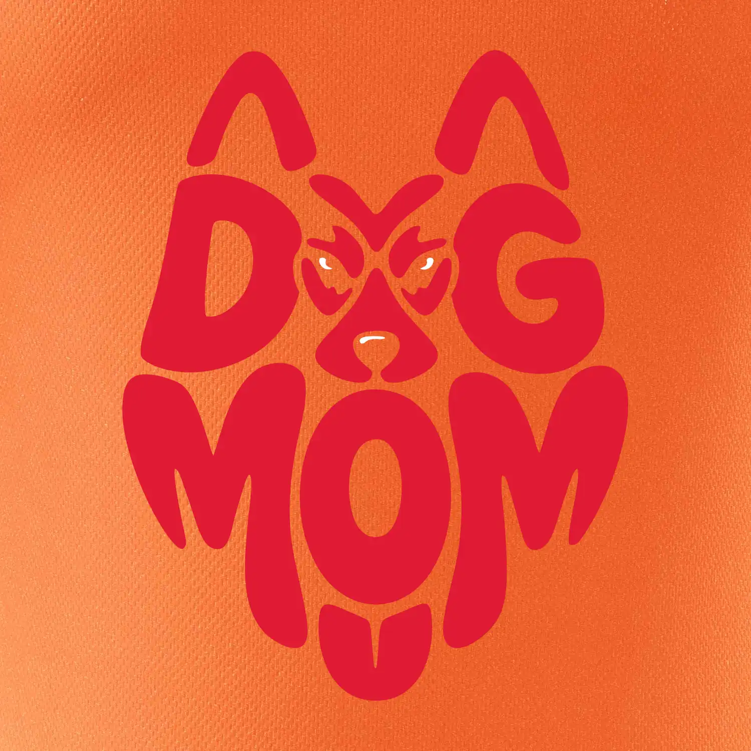 Dog mom nápis v hlavě