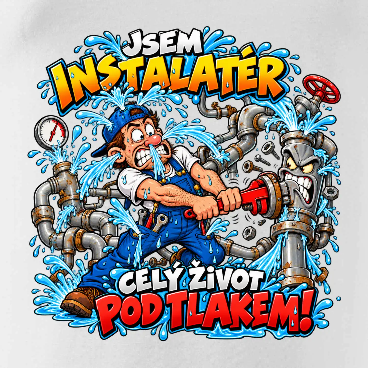 Instalatér celý život pod tlakem komiks