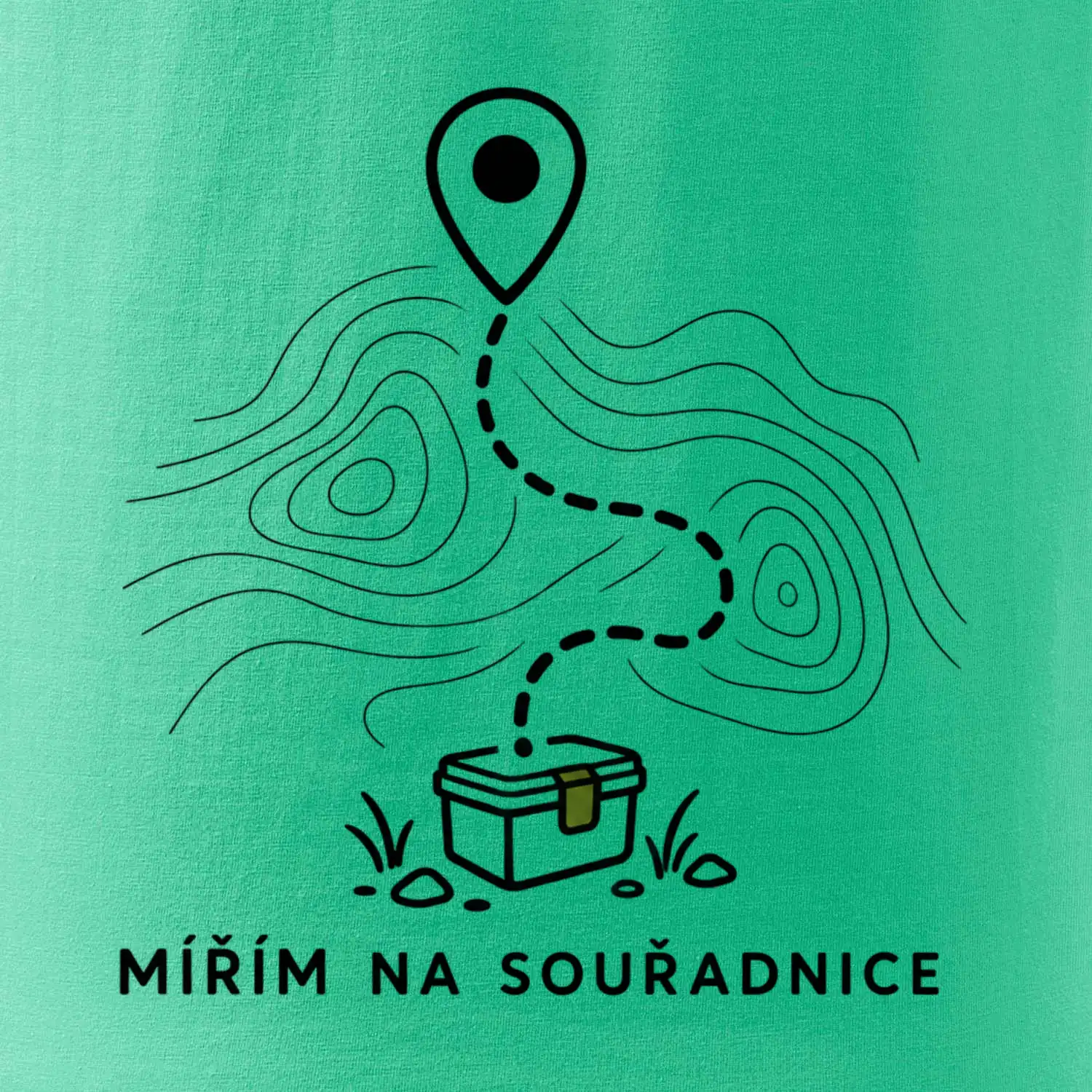 Mířím na souřadnice minimalistická trasa