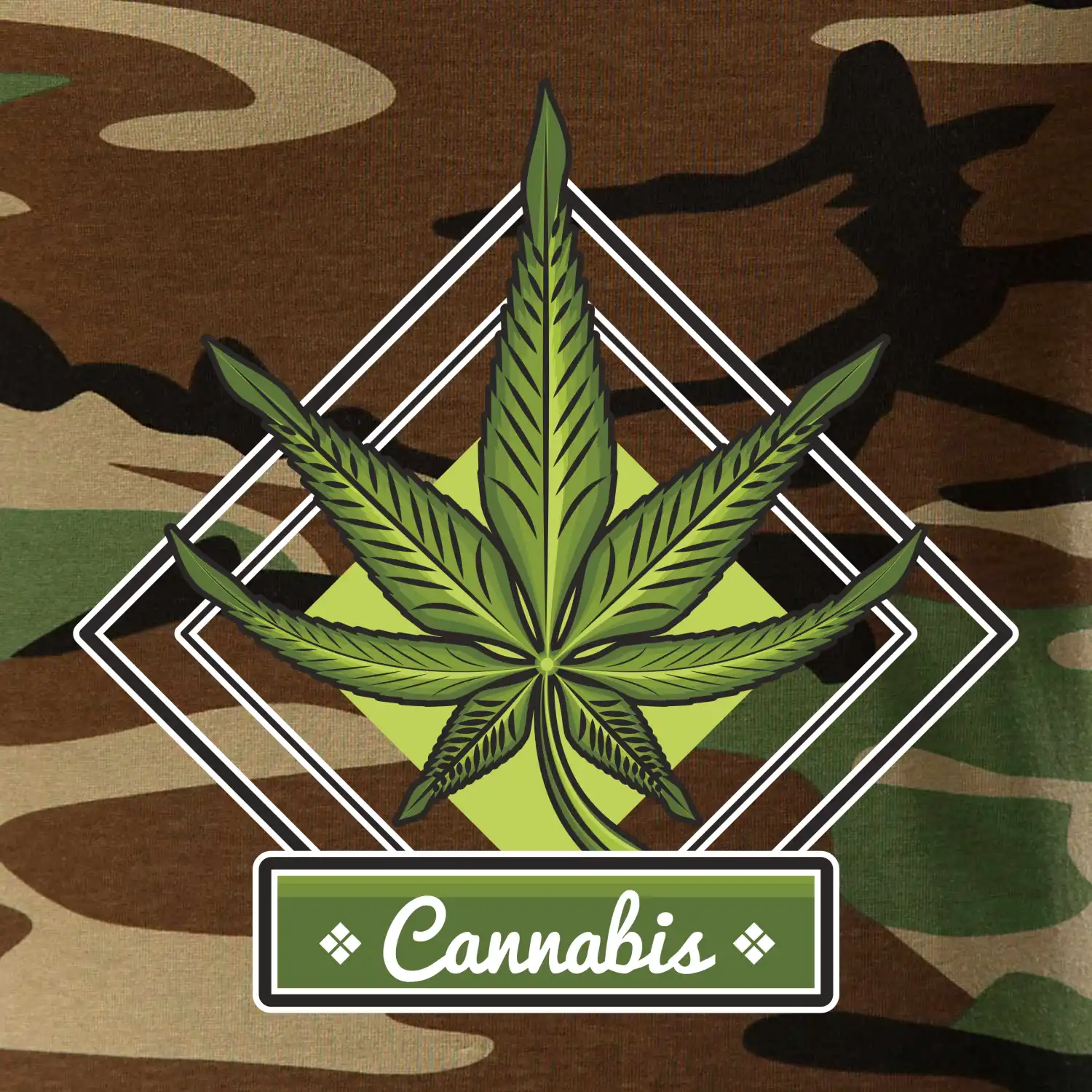 Cannabis list kosočtverec