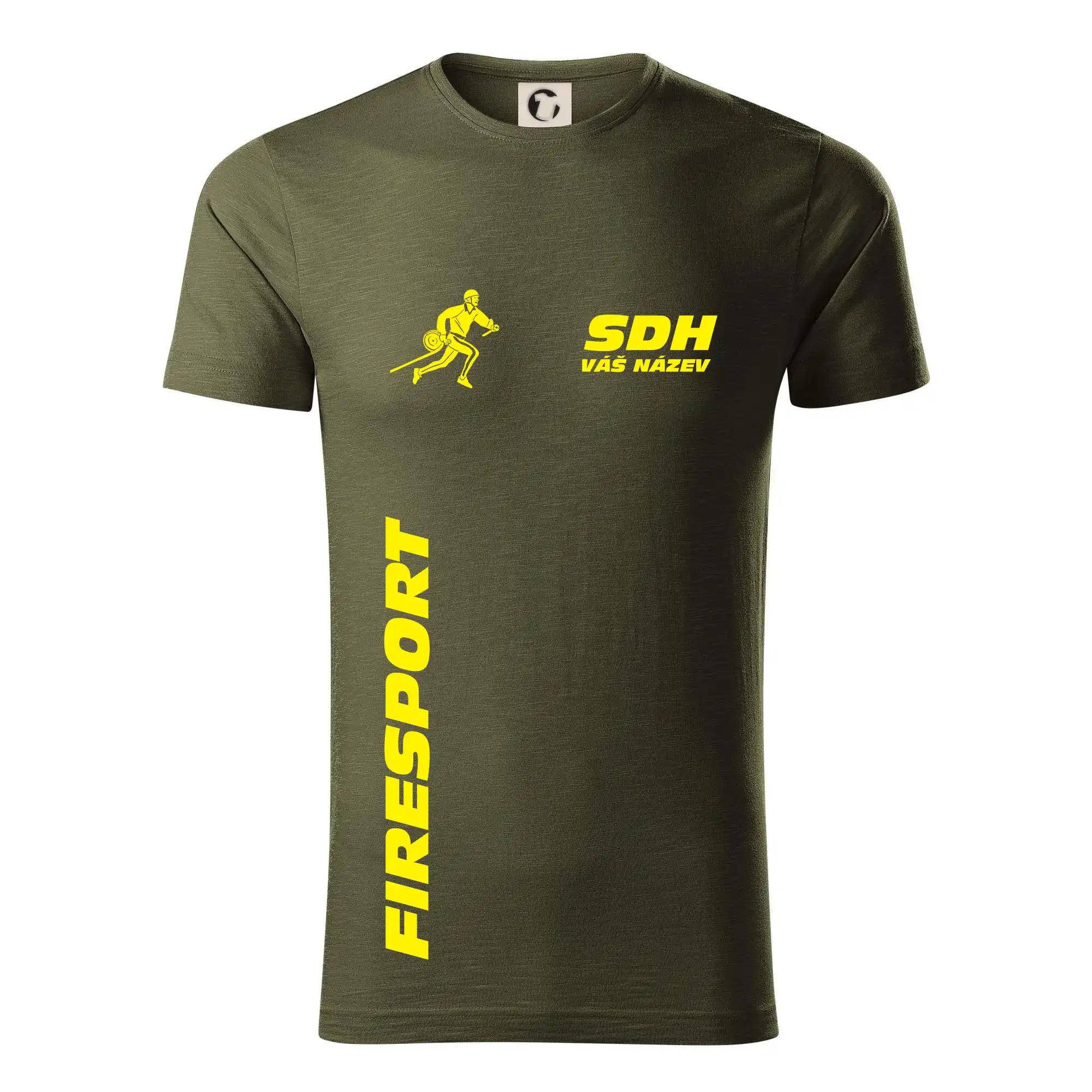 Hasičský sport SDH + váš název ŽLUTÁ
