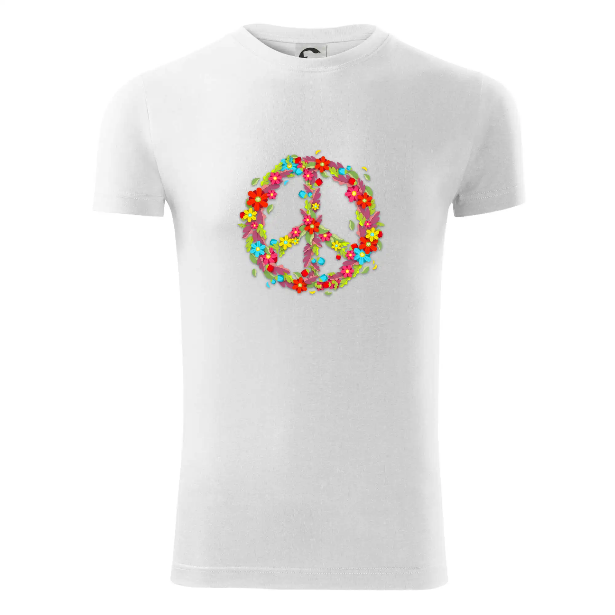 Peace symbol červené květiny