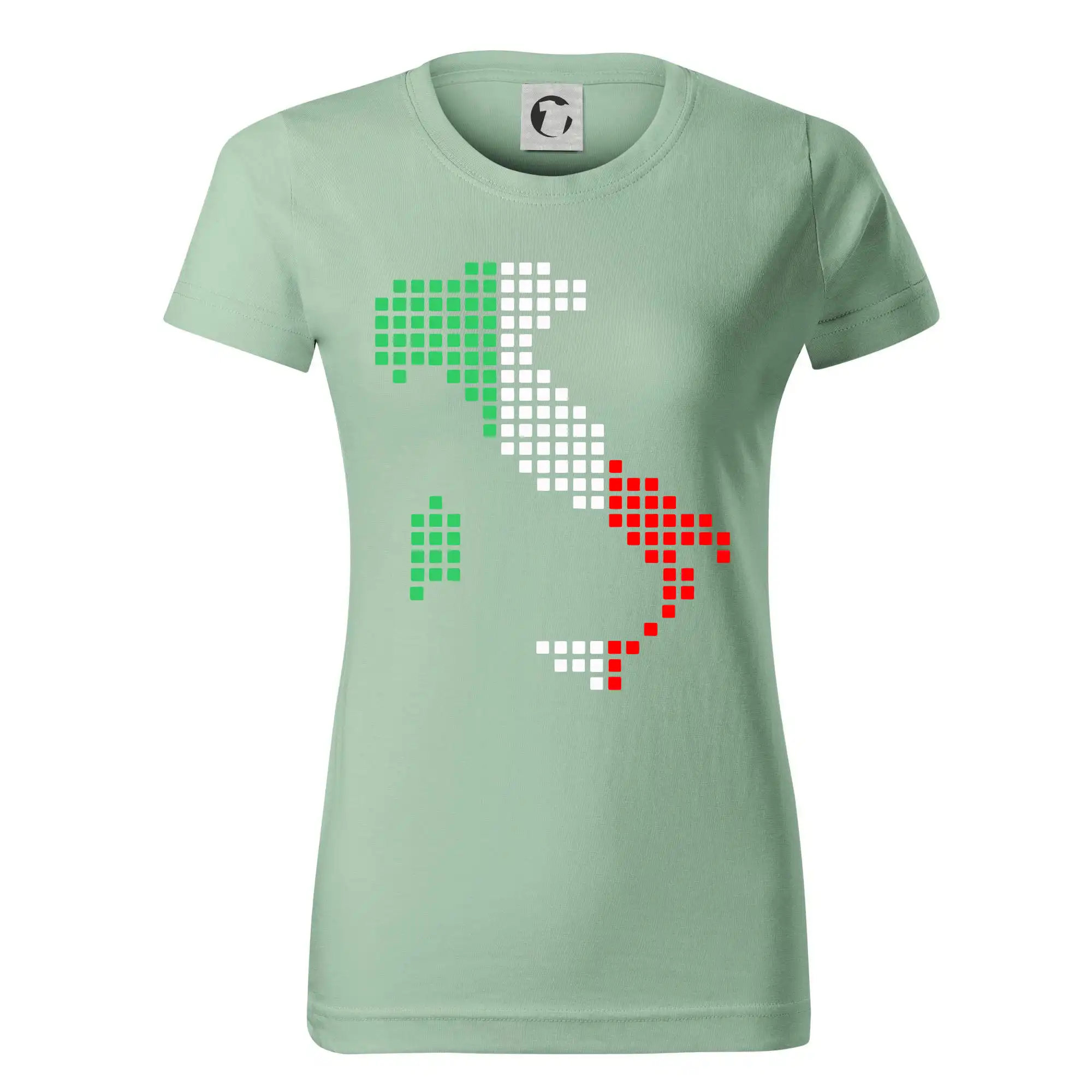 Itálie obrys vlajka