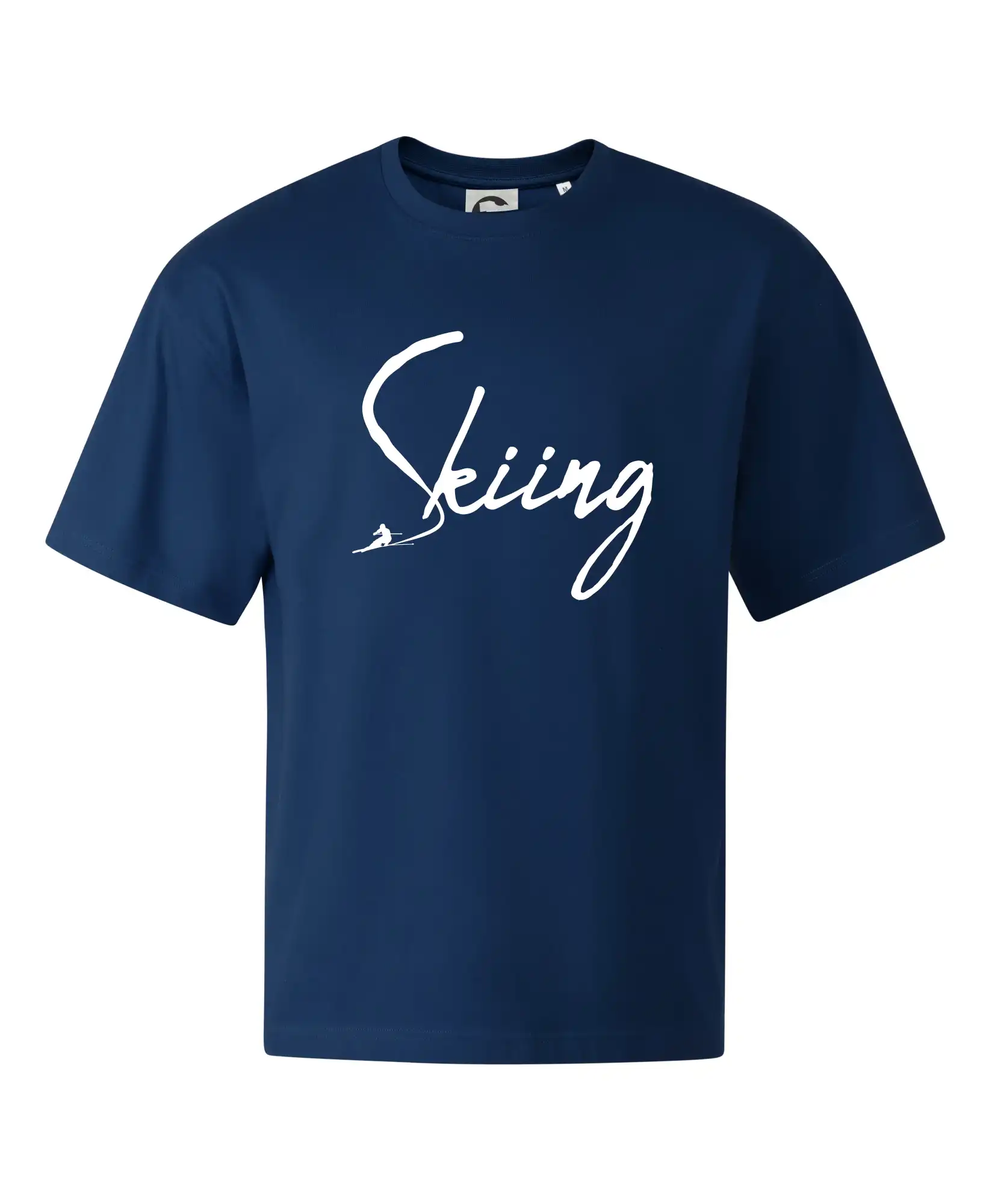 Skiing nápis lyžař