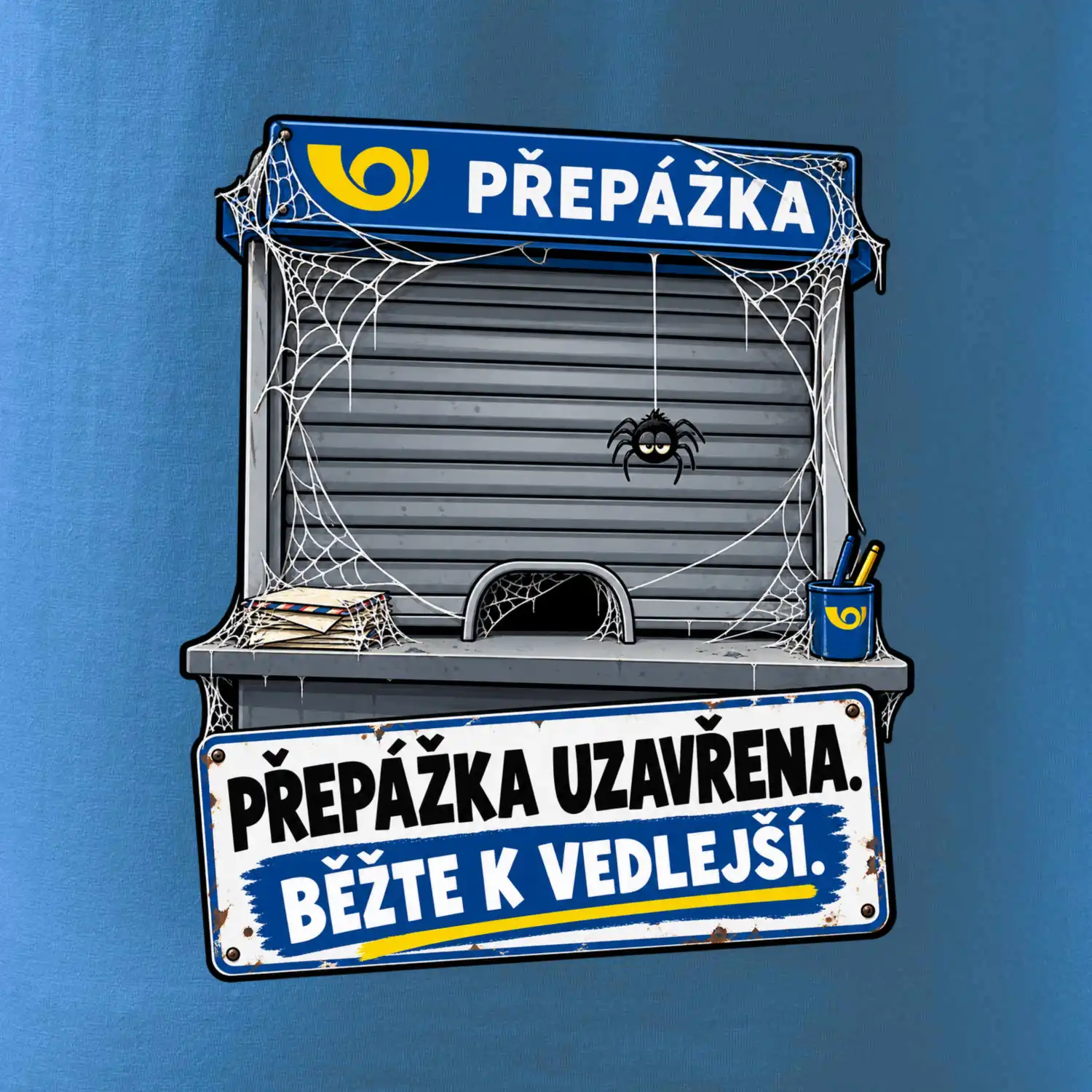 Přepážka uzavřena běžte k vedlejší