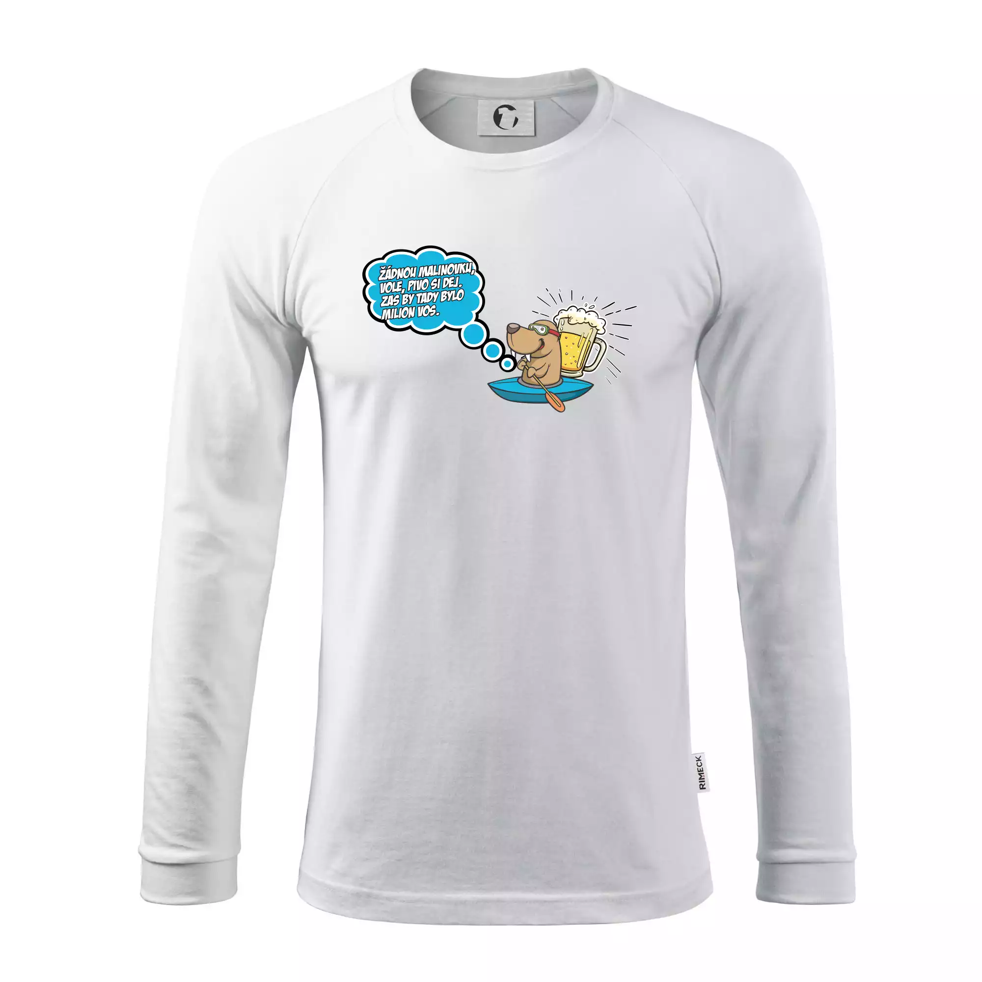 Žádnou malinovku, ale pivo