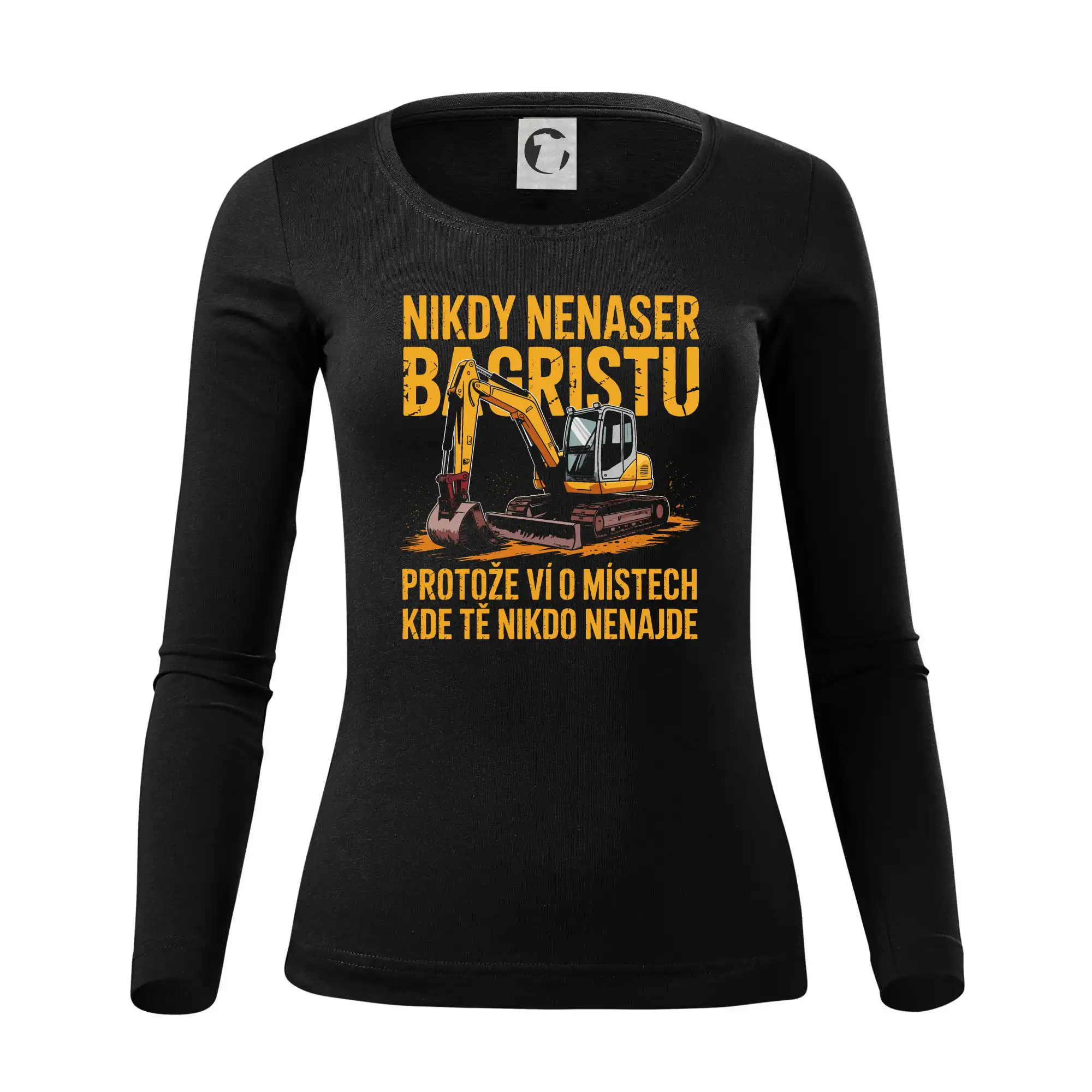 Malý bagr Nikdy Nenaser bagristu
