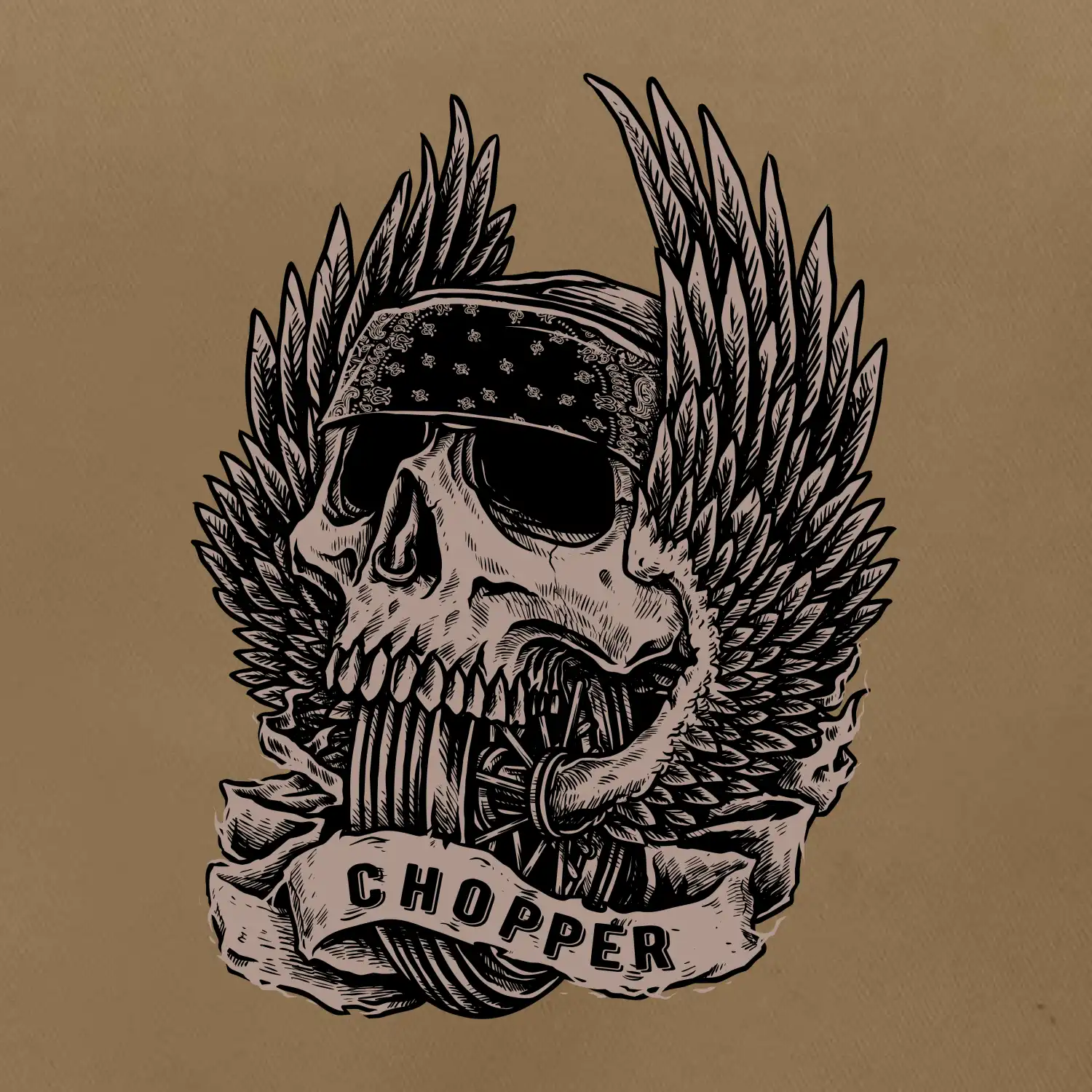 Chopper kolo křídla