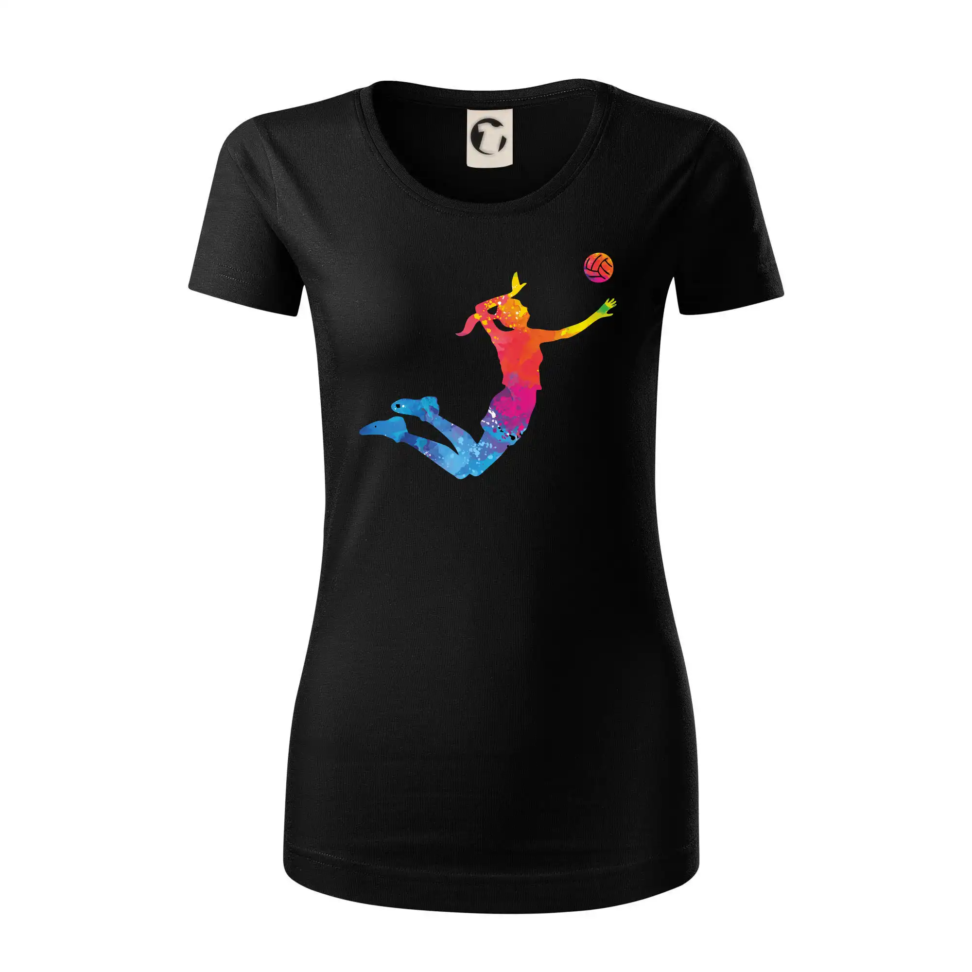 Volejbalistka splash s míčem