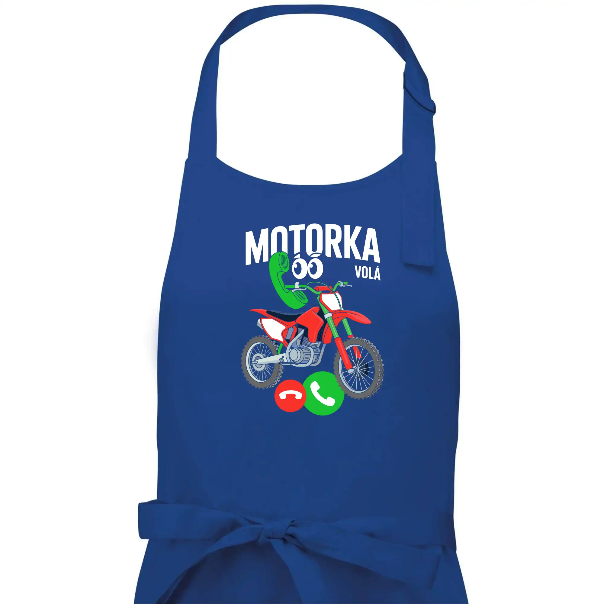 Karikatura motorka cross volá