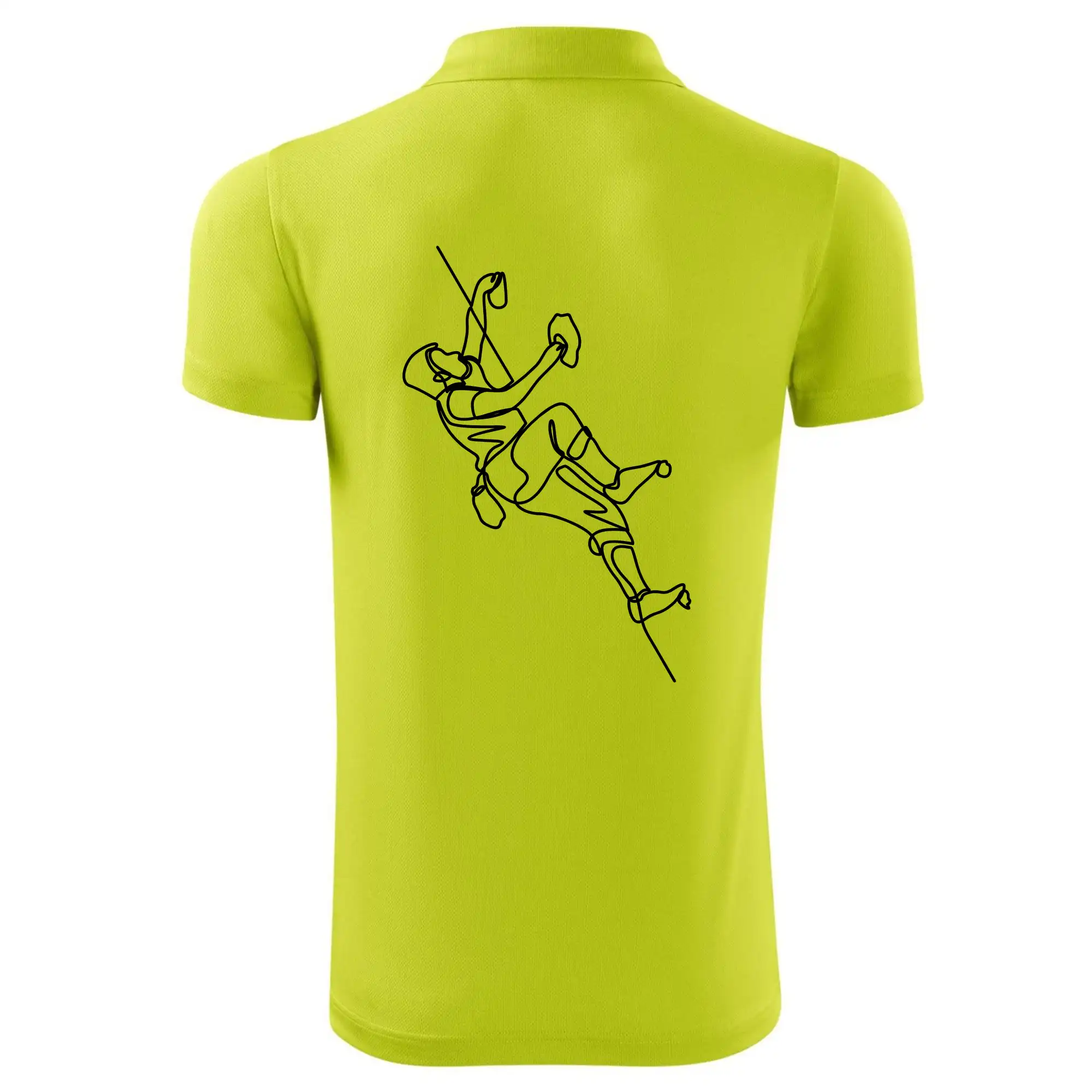 Lezecká stěna jedním tahem