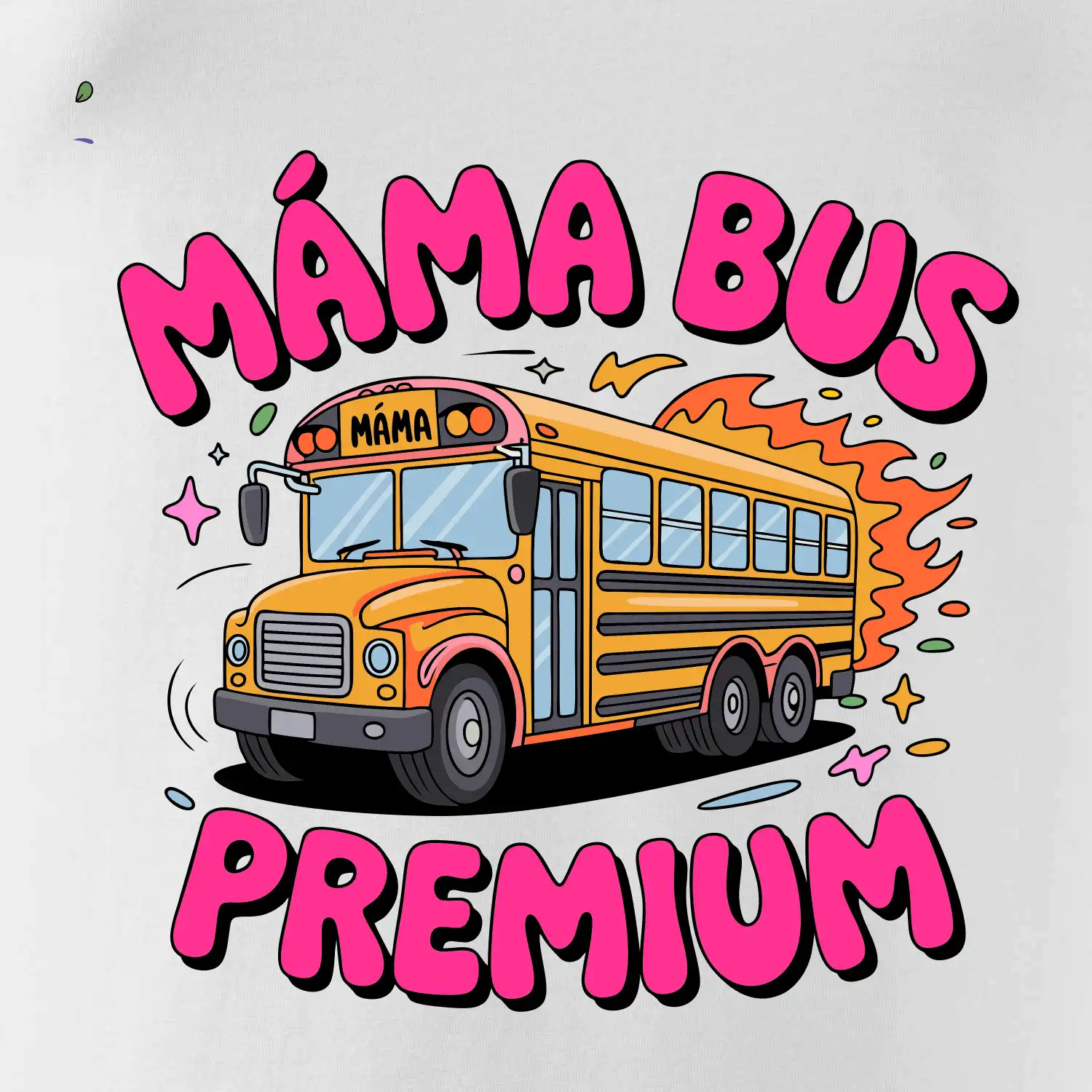 Kreslený Máma bus premium
