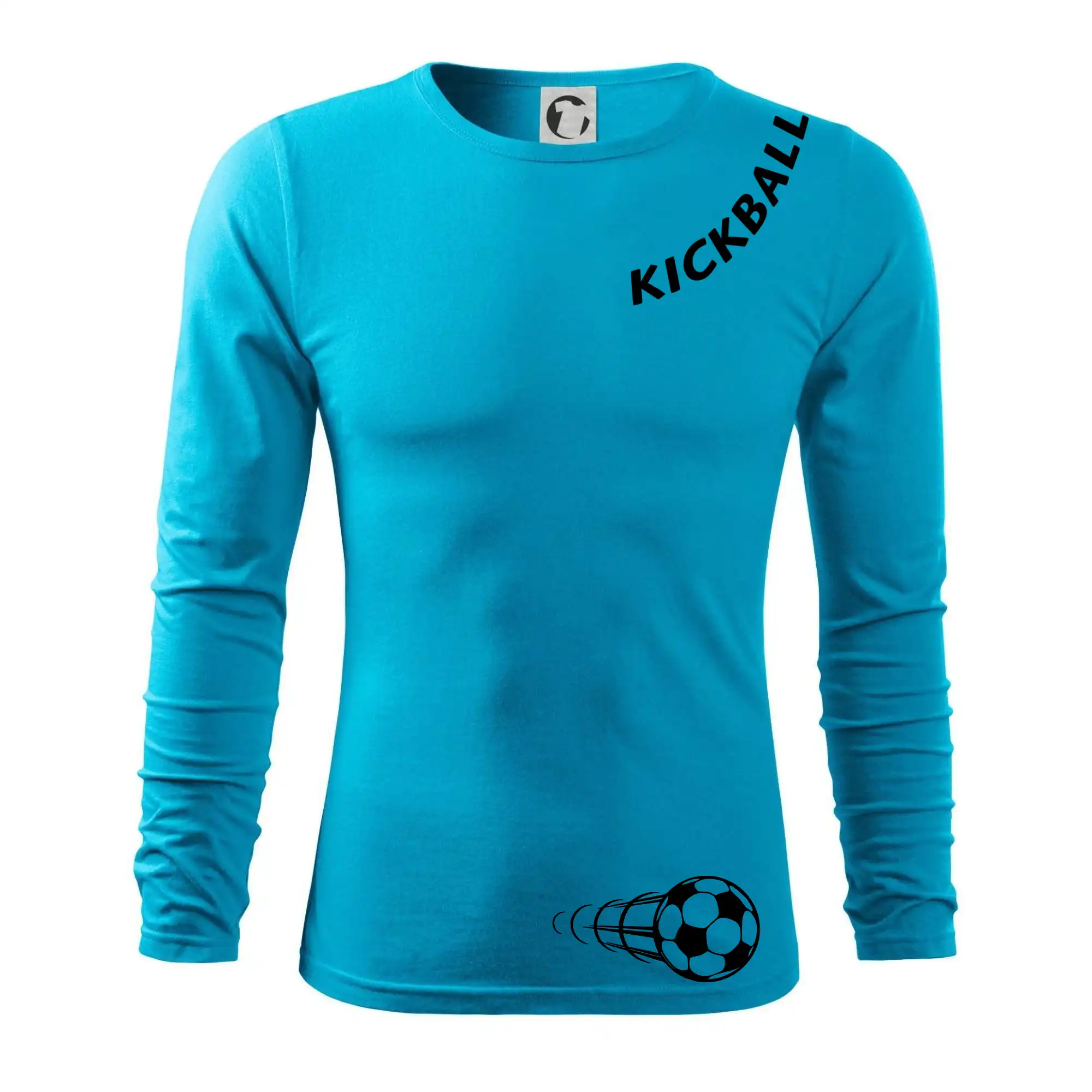 Kickball nápis šikmo