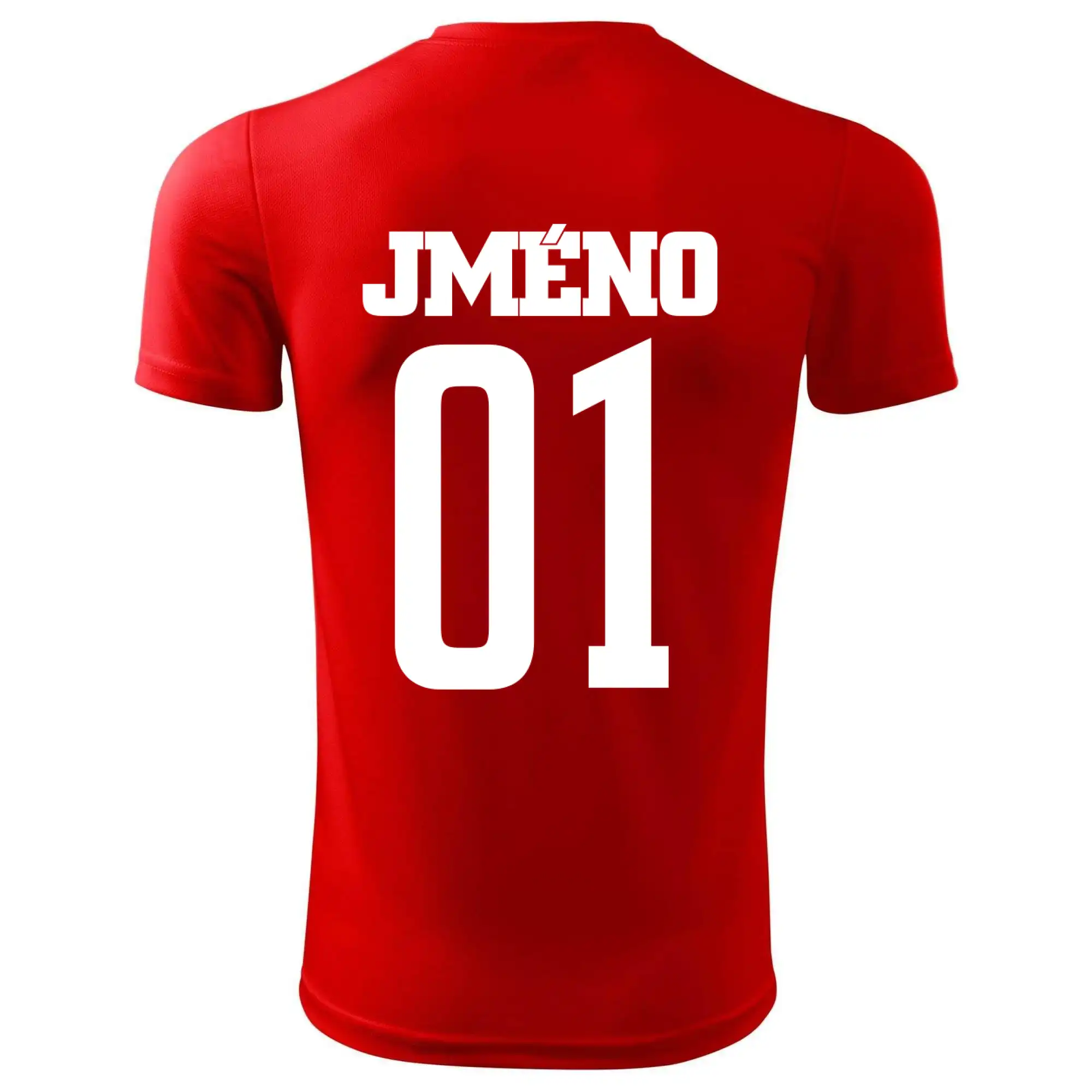 Fotbalový dres - vlastní jméno a číslo