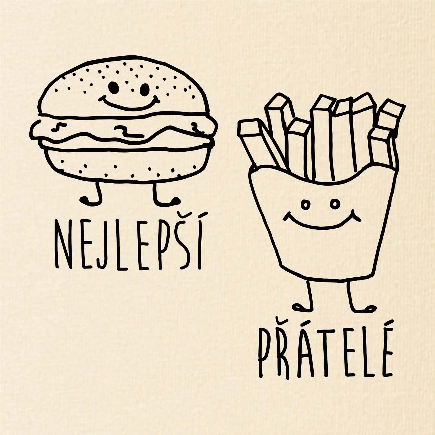 Nejlepší přátelé - Hamburger a hranolky