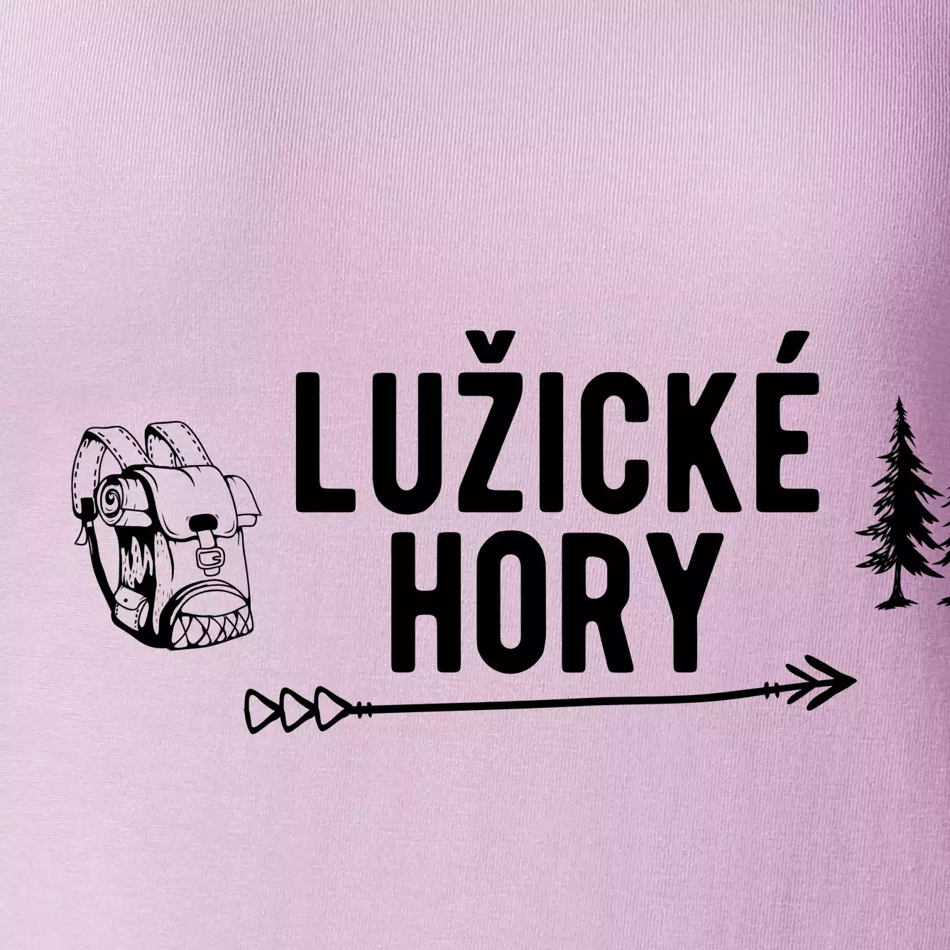 Lužické hory nápis